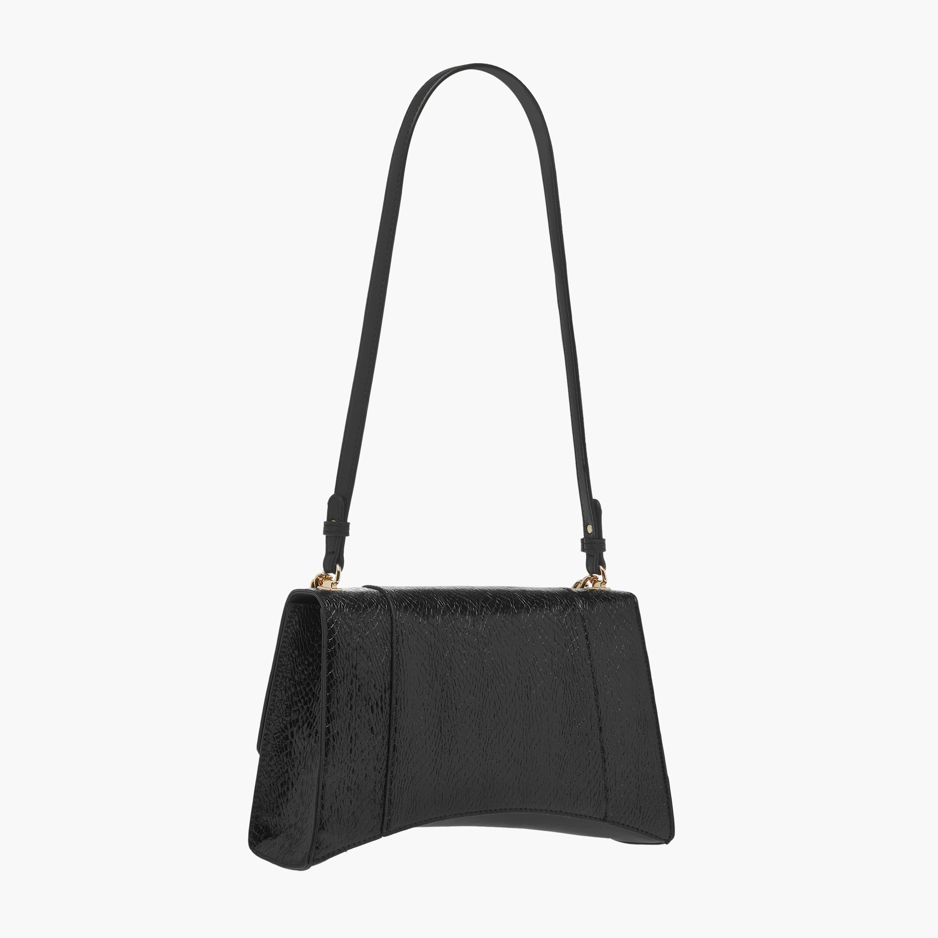 Flora Bella Textured Shoulder Bag with Chain Strap and Button Closure-women-bagsandwallets-handbags-image-3