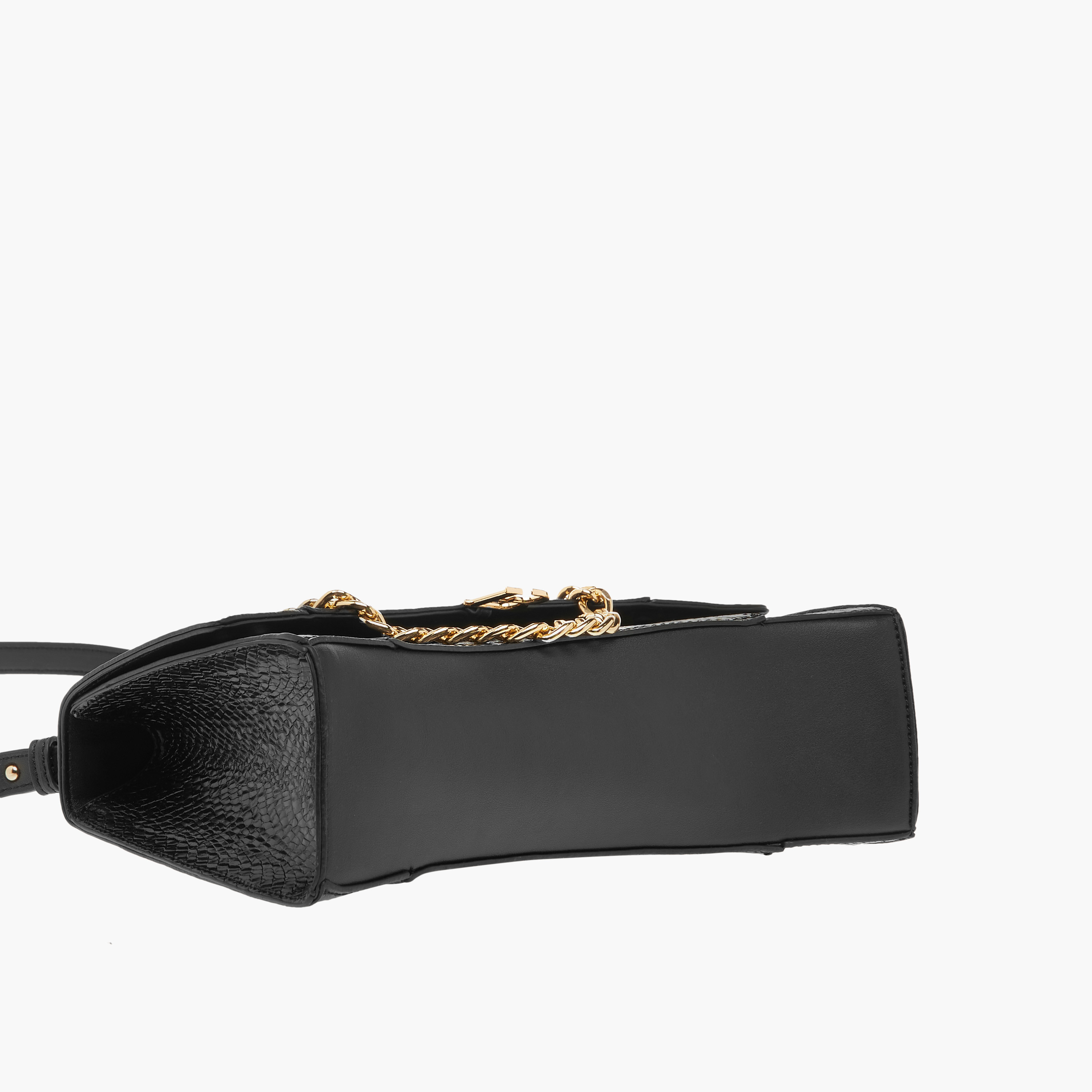 Flora Bella Textured Shoulder Bag with Chain Strap and Button Closure-women-bagsandwallets-handbags-image-4