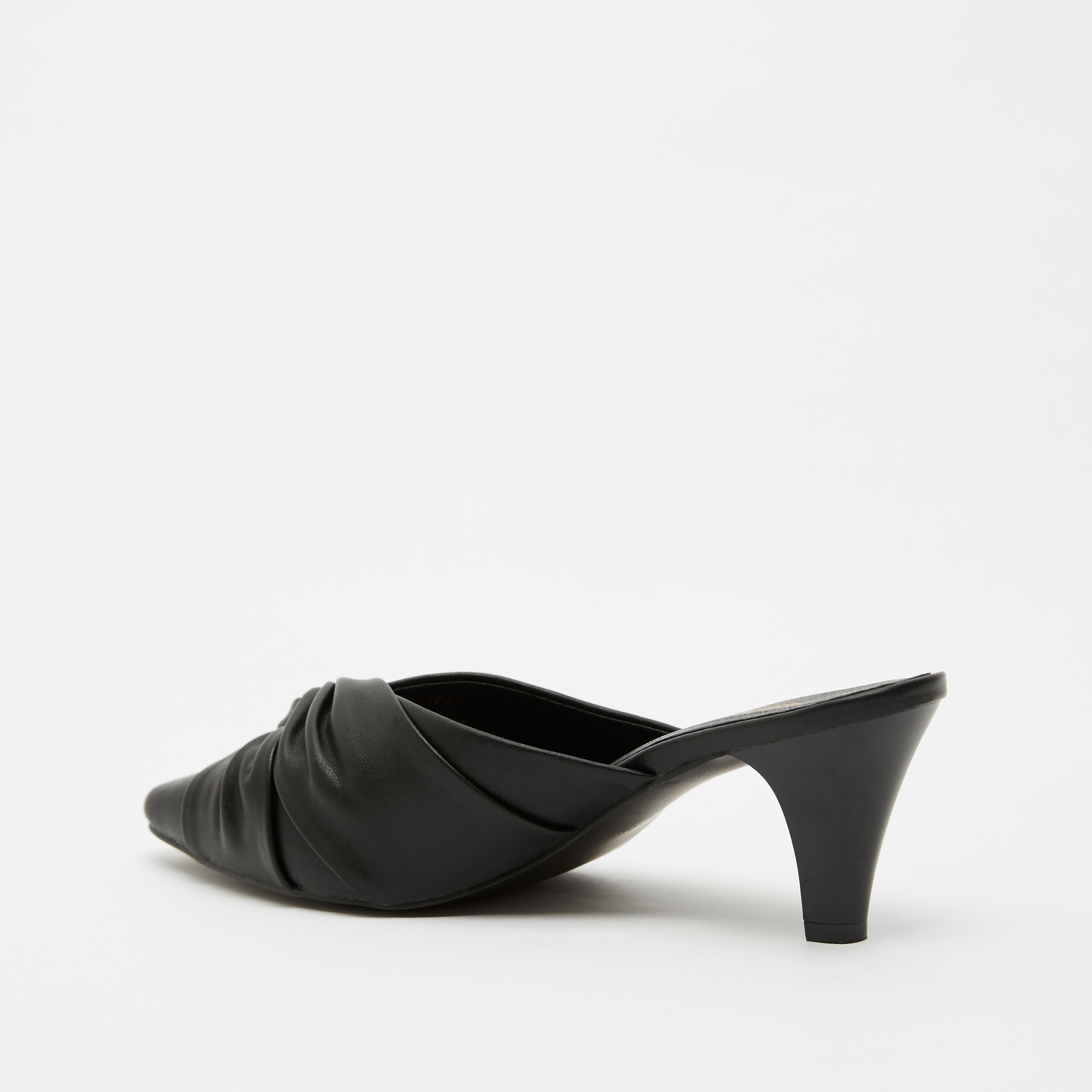 Cone clearance heel mules