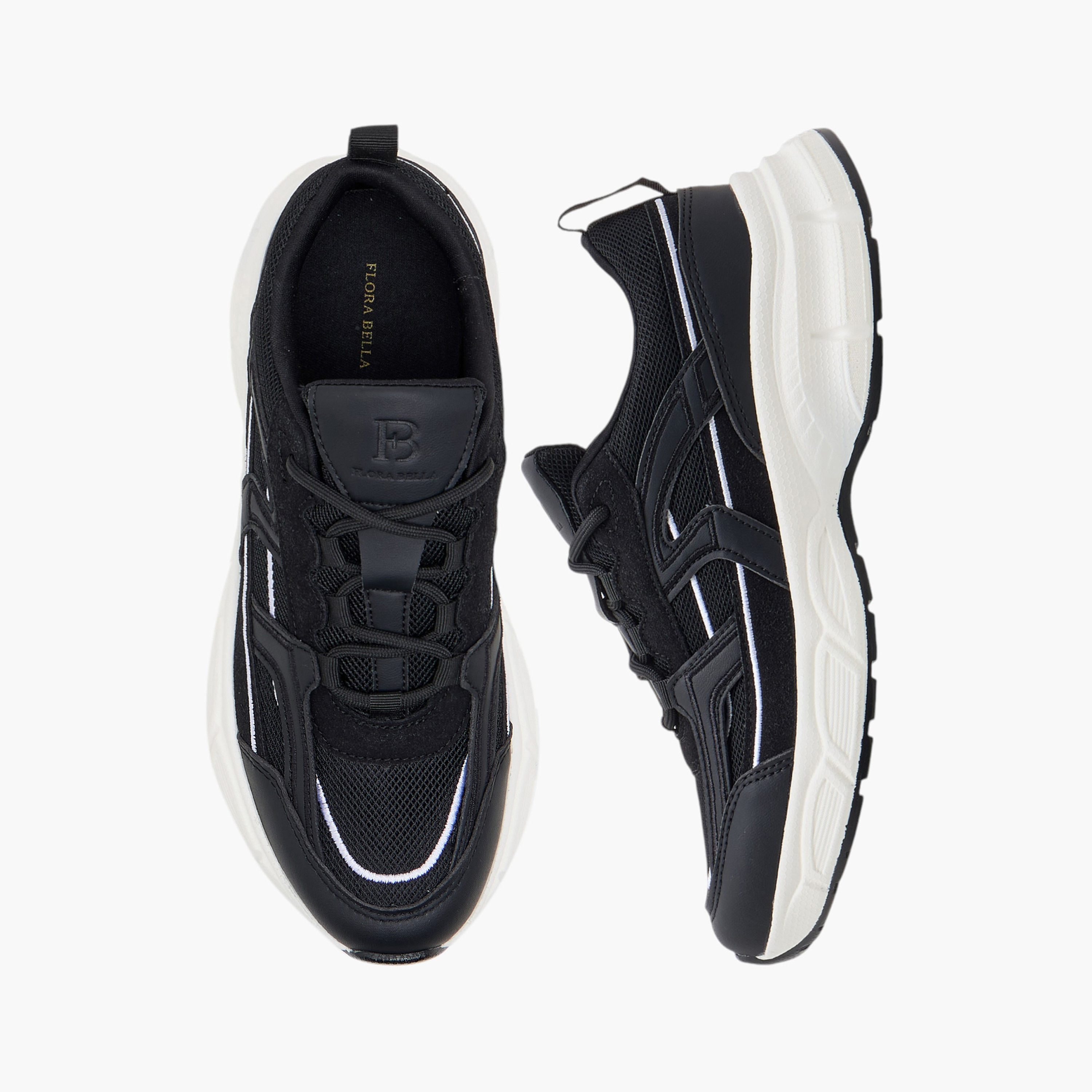 Flora Bella Panelled Sneakers with Lace-Up Closure-women-shoes-sneakers-image-6