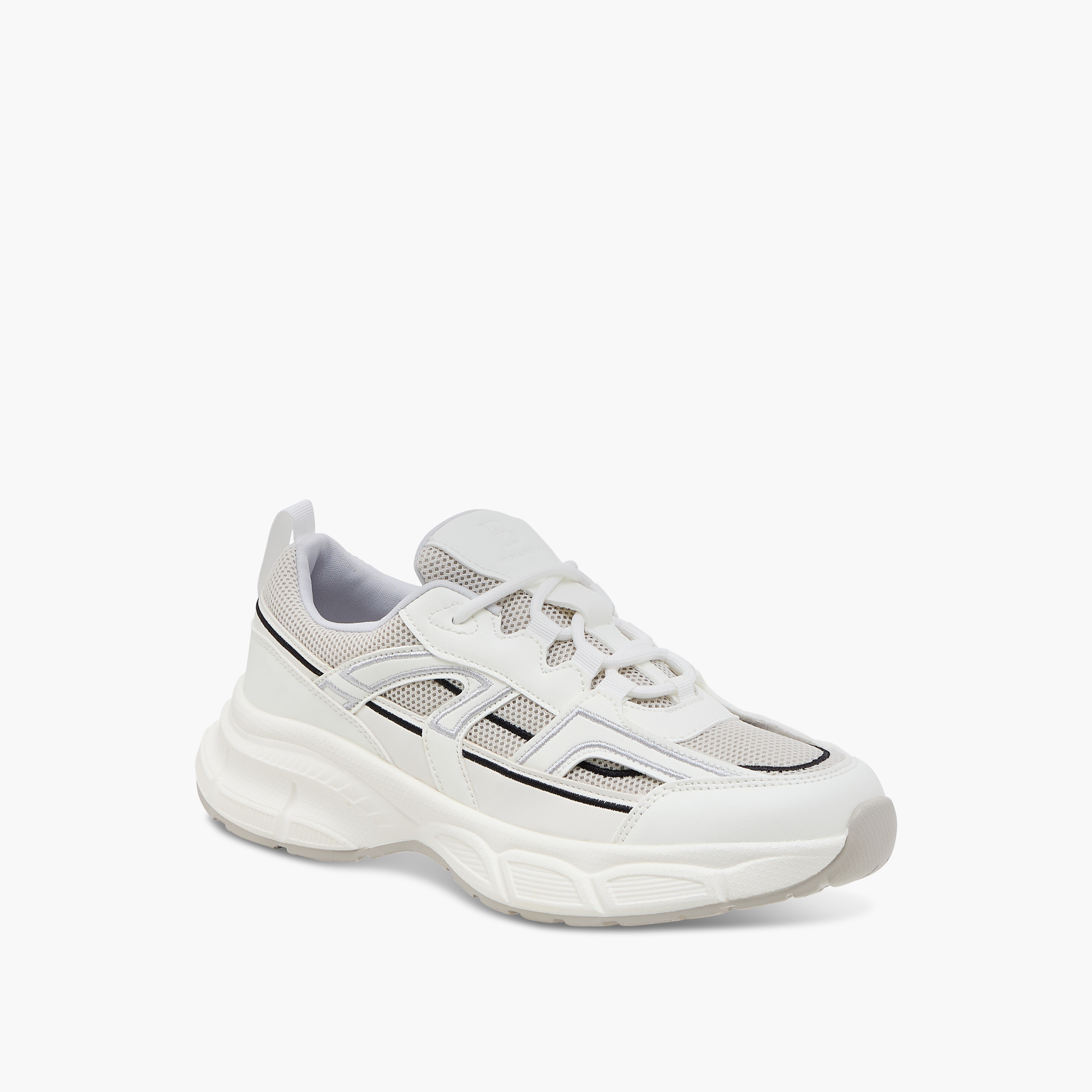 Flora Bella Panelled Sneakers with Lace-Up Closure-women-shoes-sneakers-image-2