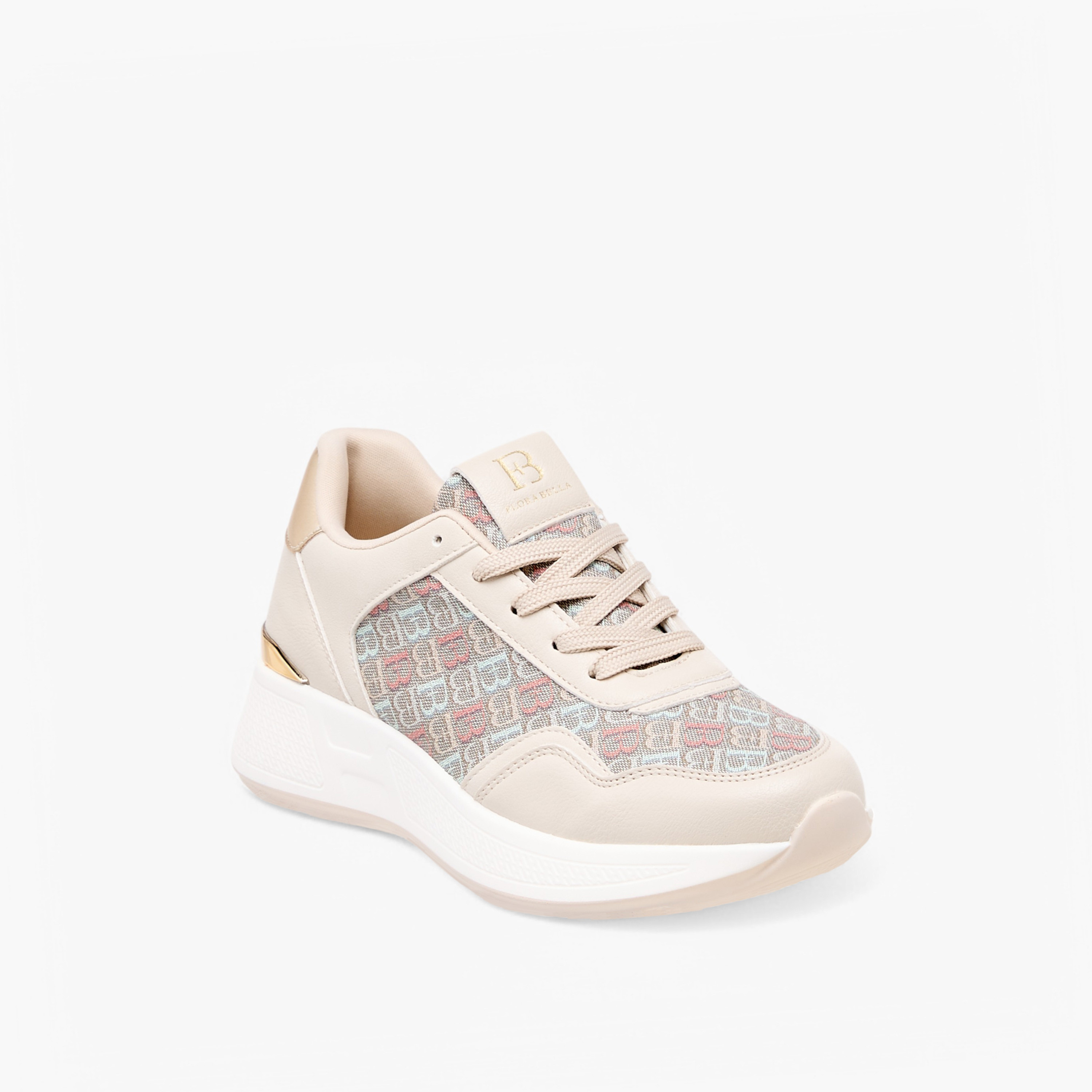 Flora Bella Monogram Print Lace-Up Sneakers-women-shoes-sneakers-image-2
