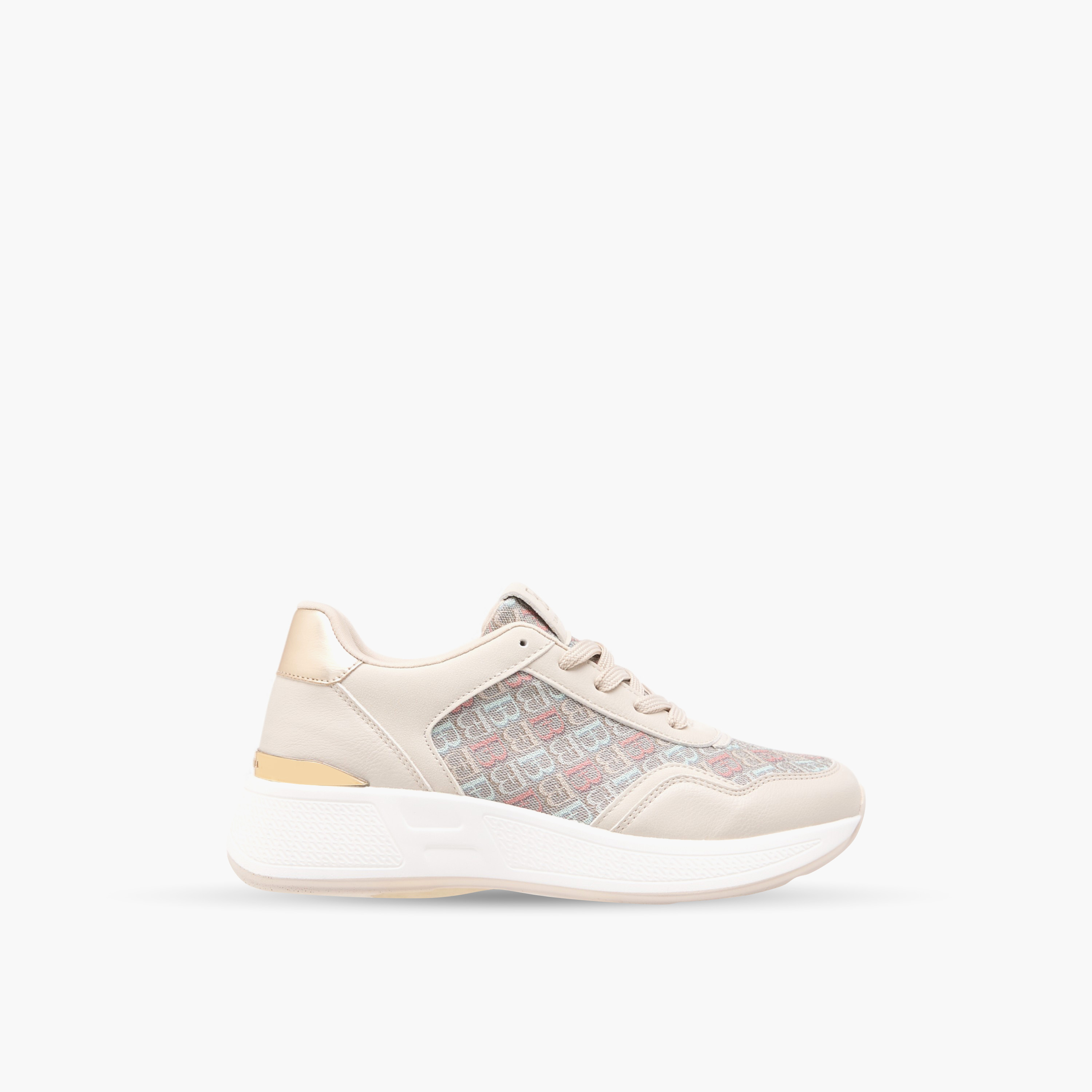 Flora Bella Monogram Print Lace-Up Sneakers-women-shoes-sneakers-image-3