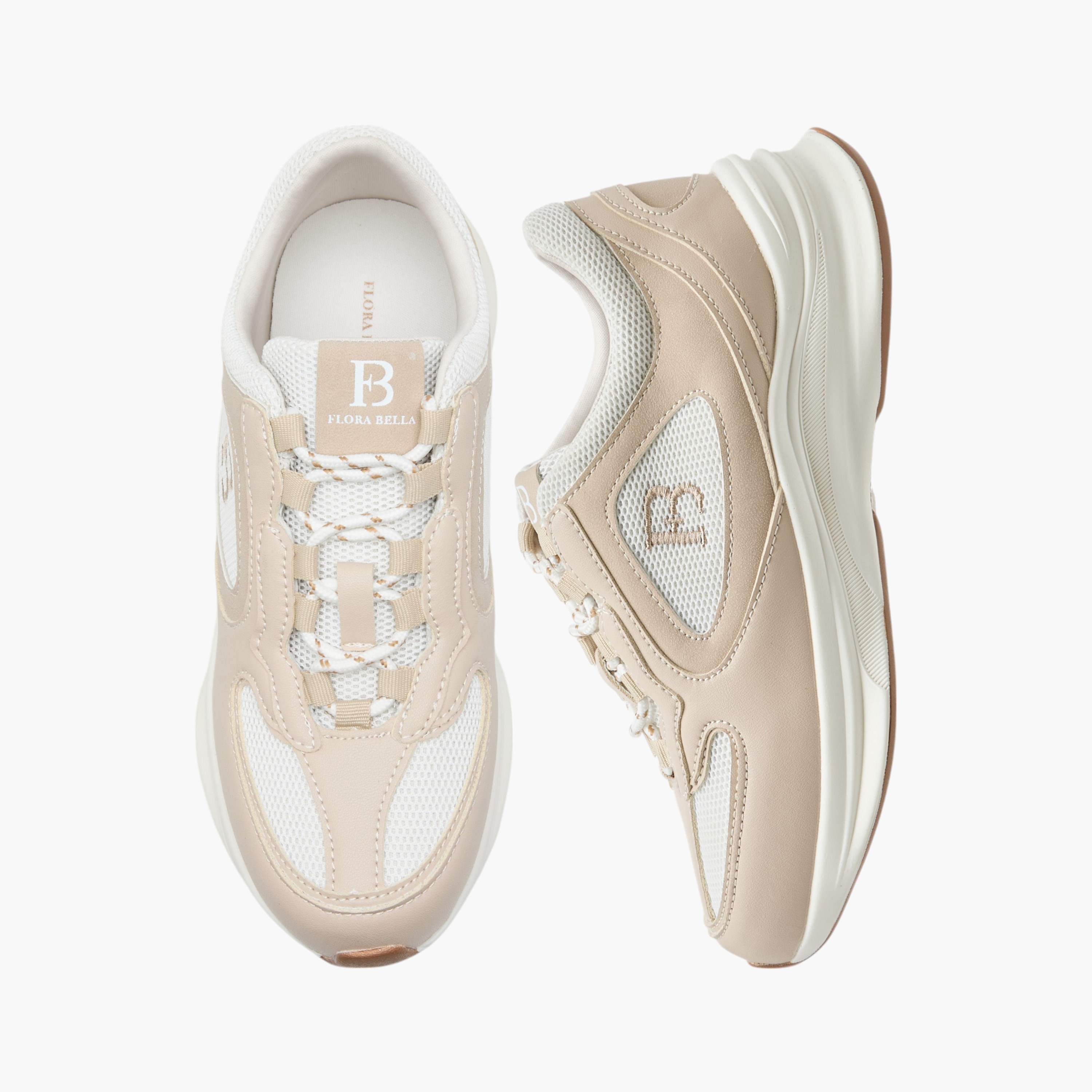 Flora Bella Panelled Lace-Up Sneakers-women-shoes-sneakers-image-1