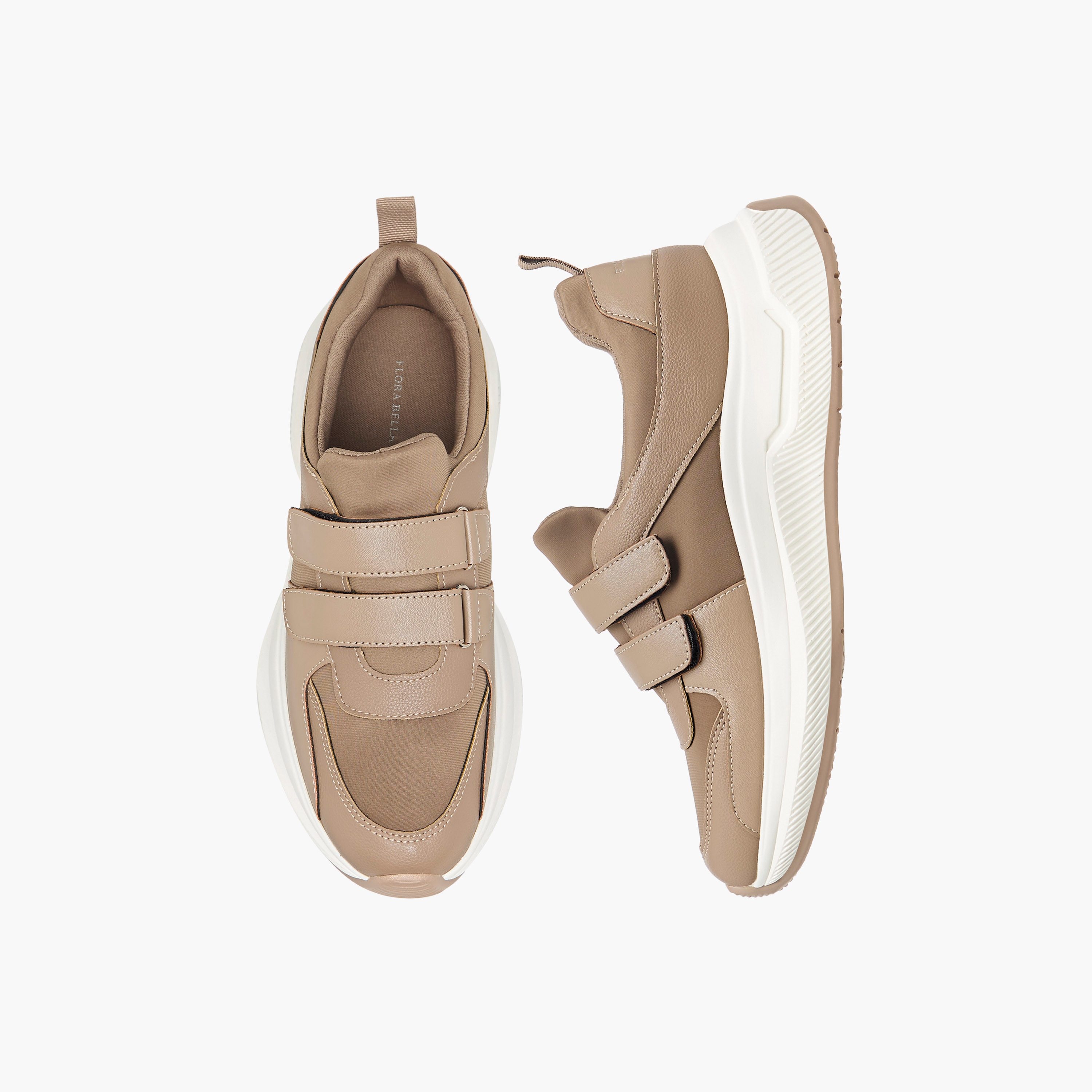 حذاء سنيكرز بشريط إغلاق لاصق للنساء من فلورا بيلا-women-shoes-sneakers-image-1