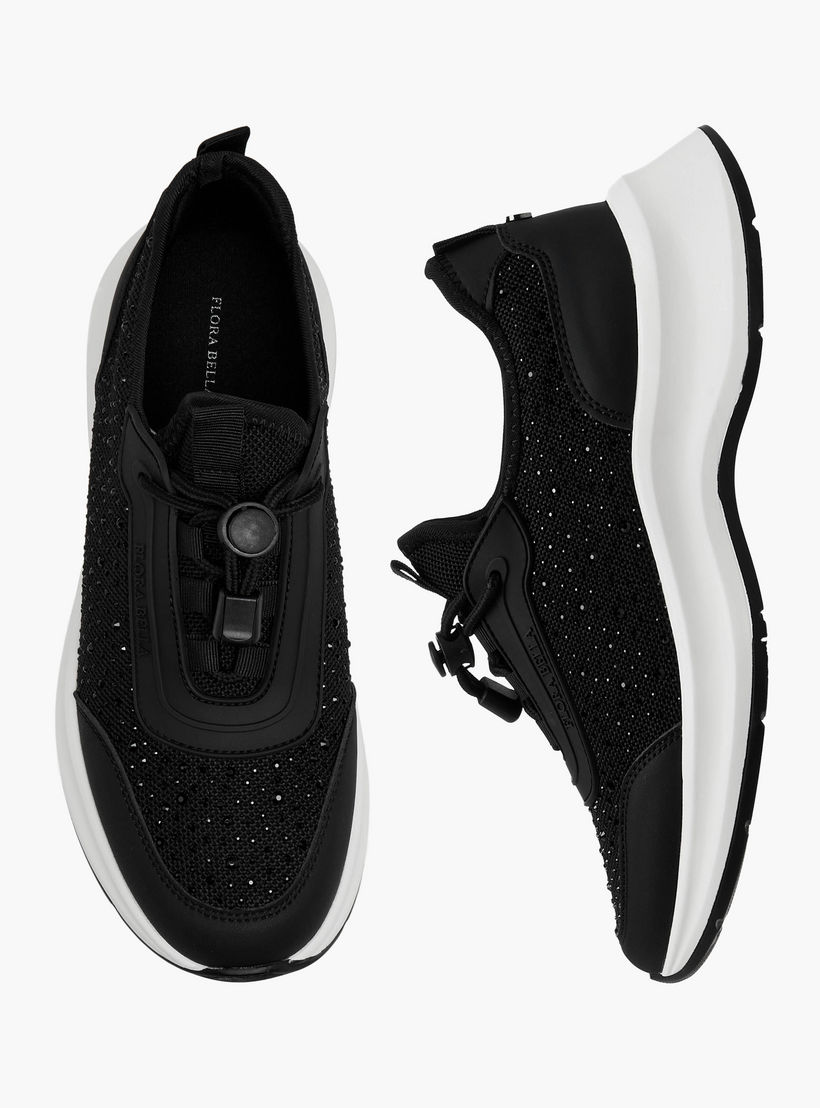 حذاء سنيكرز بتزيينات للنساء من فلورا بيلا-women-shoes-sneakers-image-1