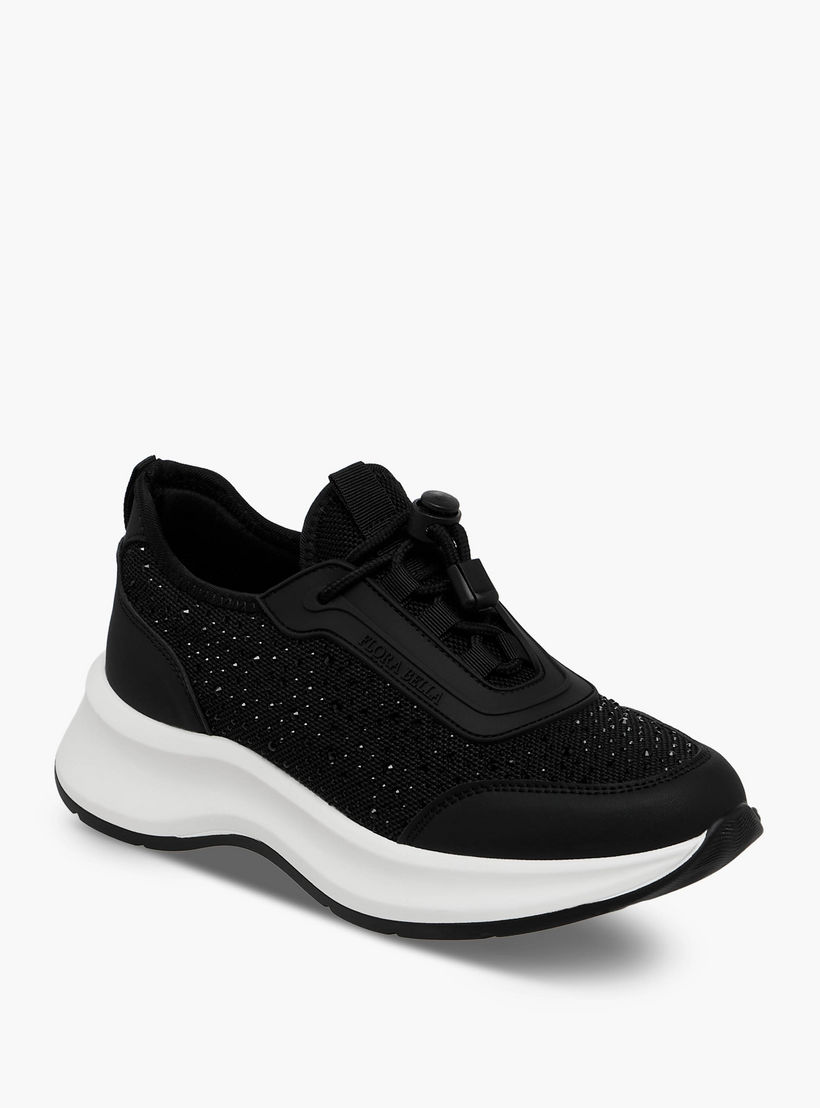 حذاء سنيكرز بتزيينات للنساء من فلورا بيلا-women-shoes-sneakers-image-3