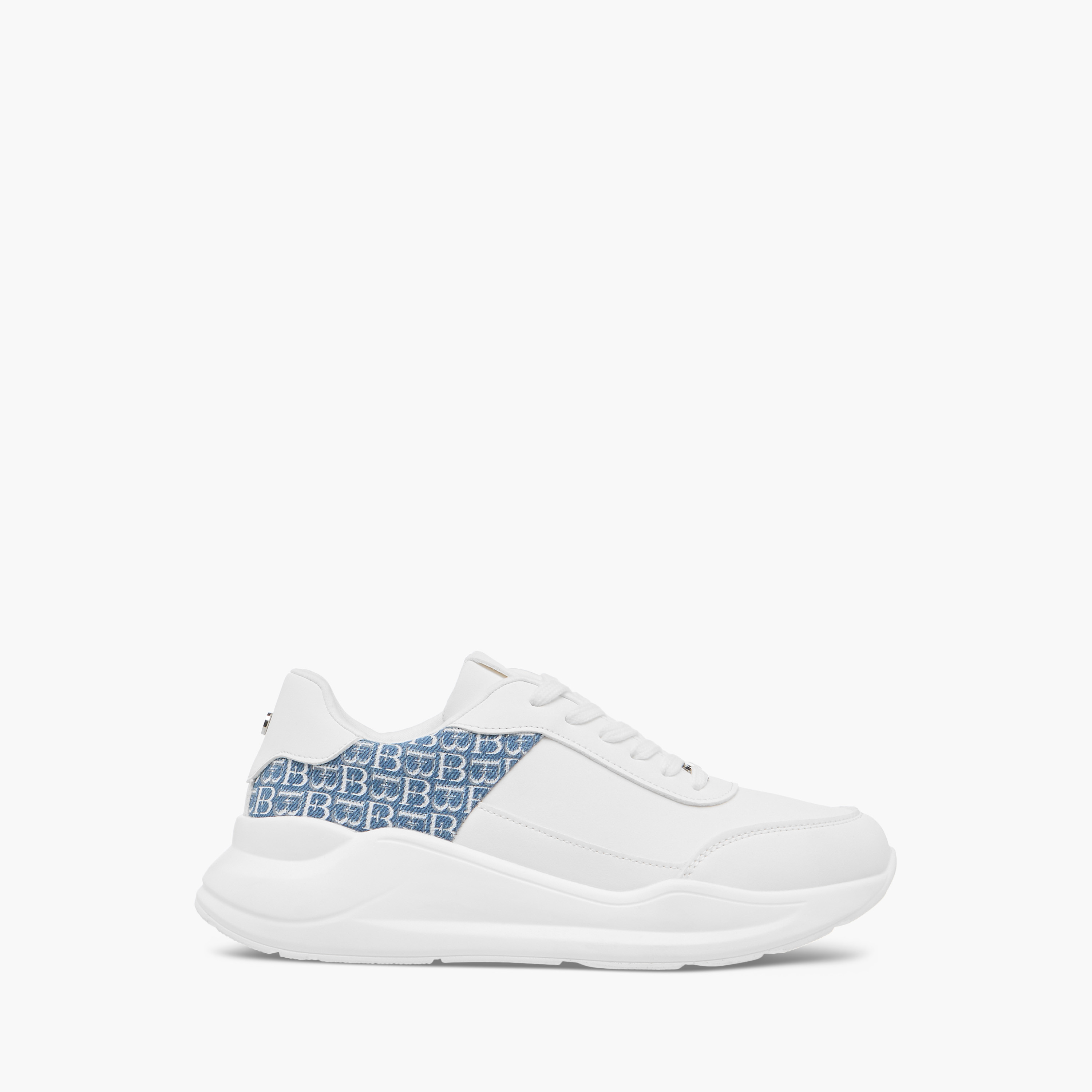 Flora Bella Monogram Textured Sneakers with Lace-Up Closure-women-shoes-sneakers-image-3