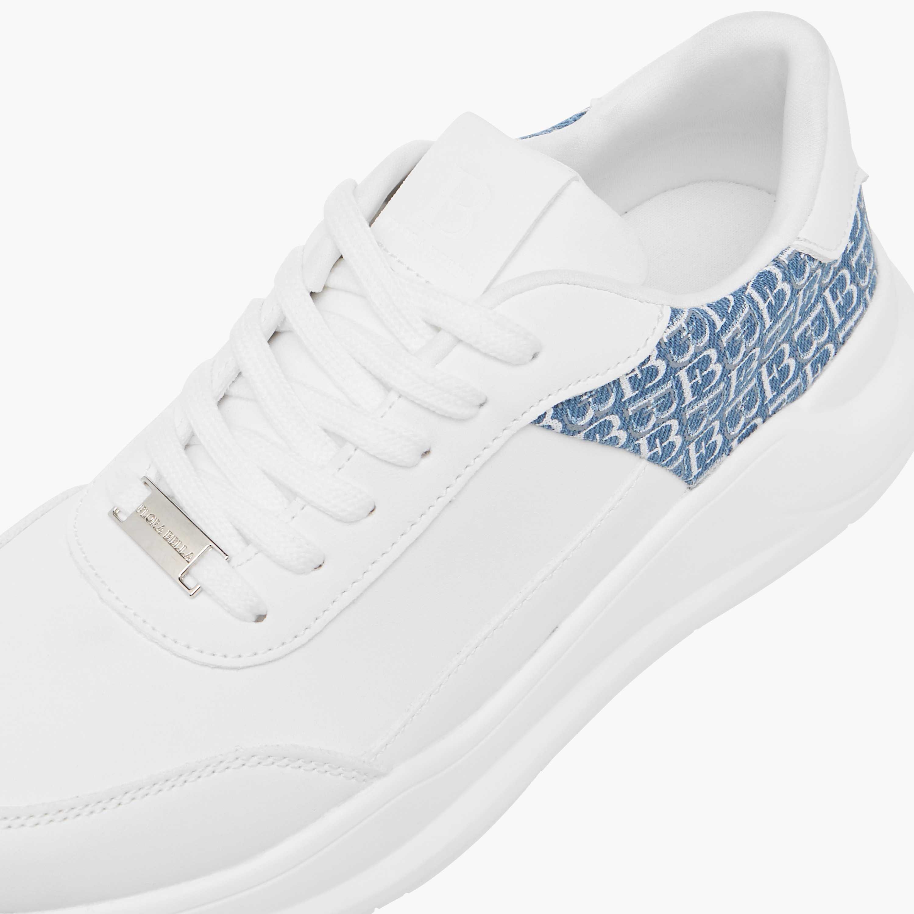 Flora Bella Monogram Textured Sneakers with Lace-Up Closure-women-shoes-sneakers-image-4