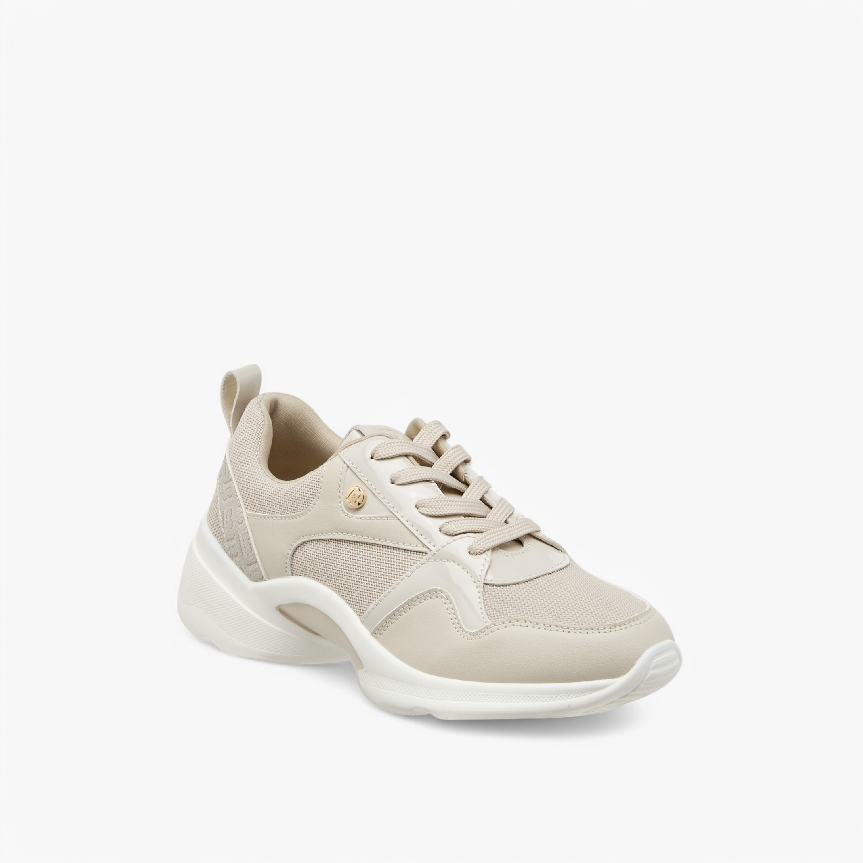 Flora Bella Monogram Detail Lace-Up Sneakers-women-shoes-sneakers-image-2