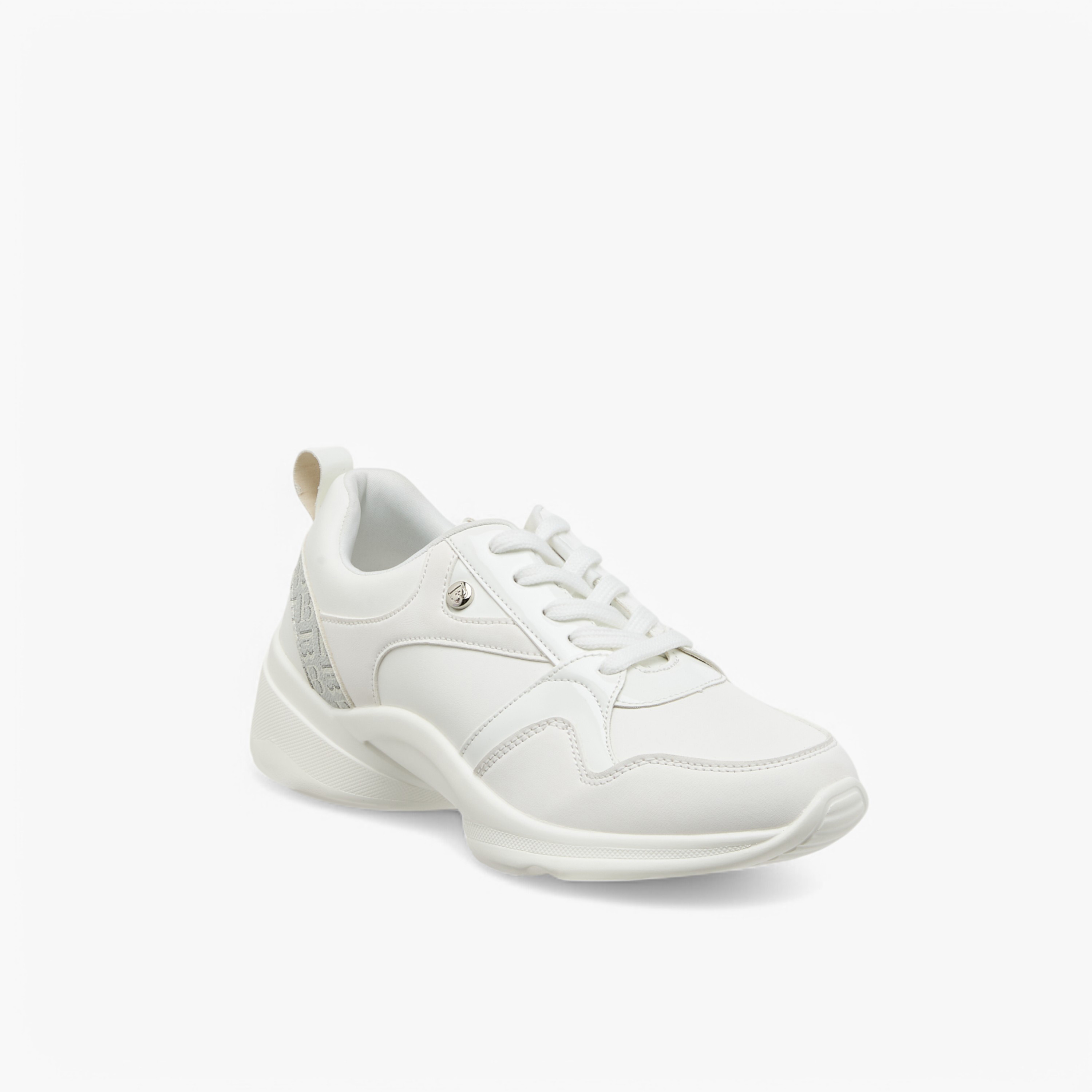 Flora Bella Monogram Detail Lace-Up Sneakers-women-shoes-sneakers-image-2