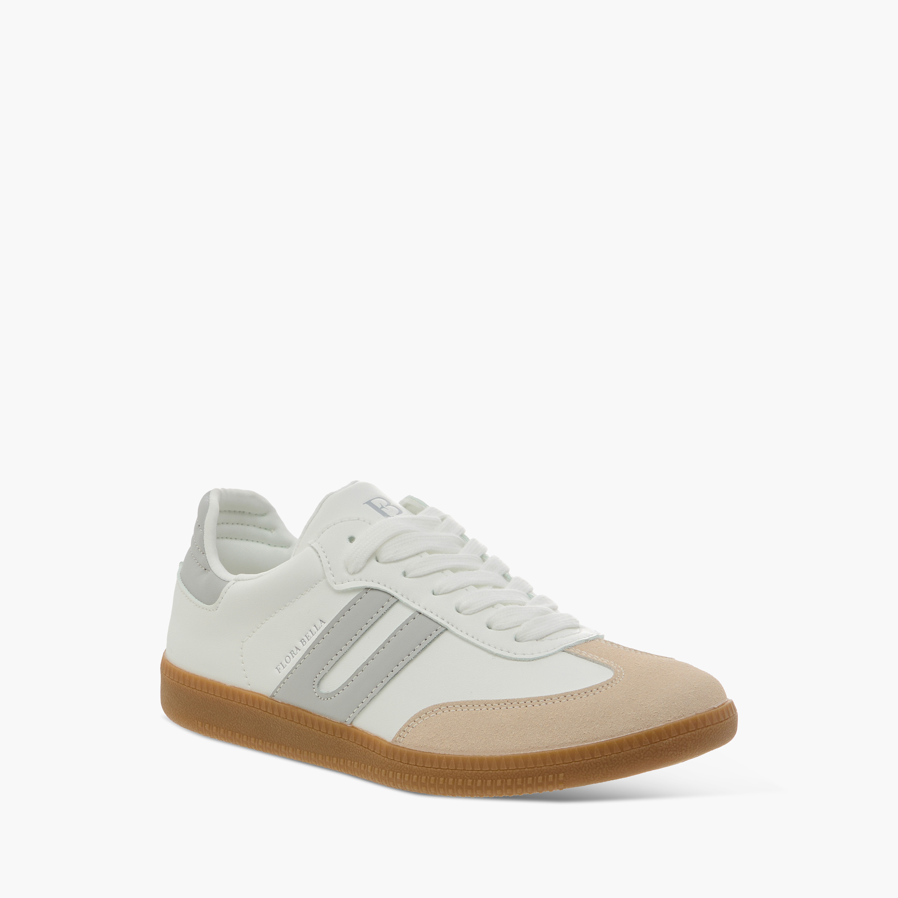 Flora Bella Panelled Sneakers with Lace-Up Closure-women-shoes-sneakers-image-2