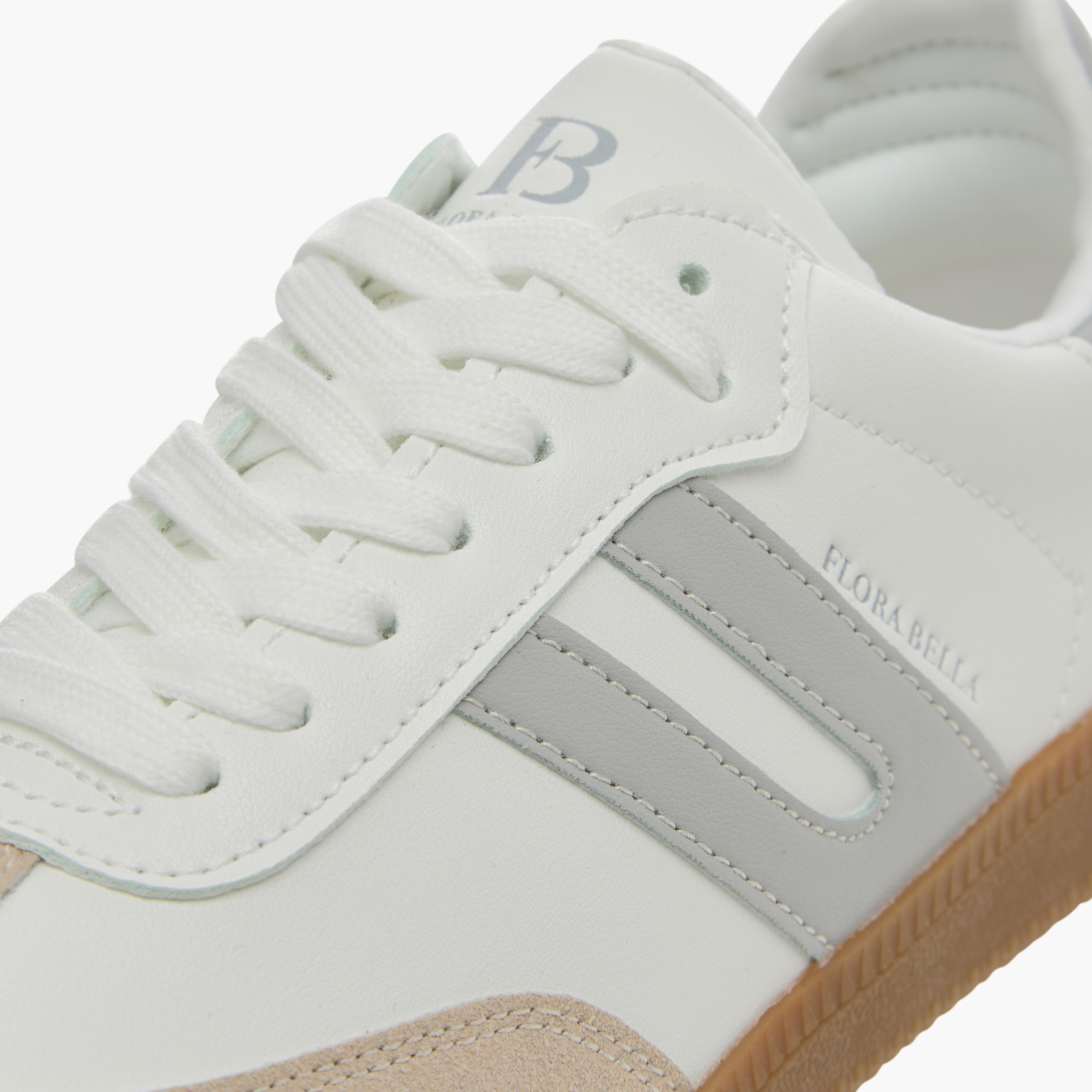 Flora Bella Panelled Sneakers with Lace-Up Closure-women-shoes-sneakers-image-4