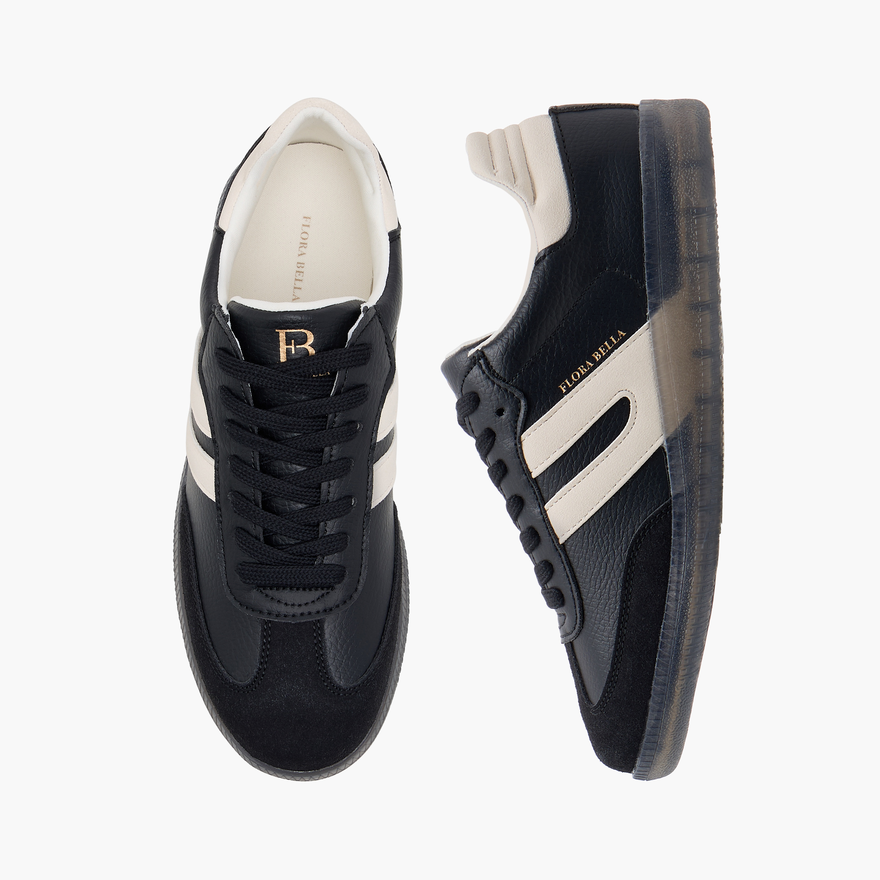 Flora Bella Panelled Sneakers with Lace-Up Closure-women-shoes-sneakers-image-1