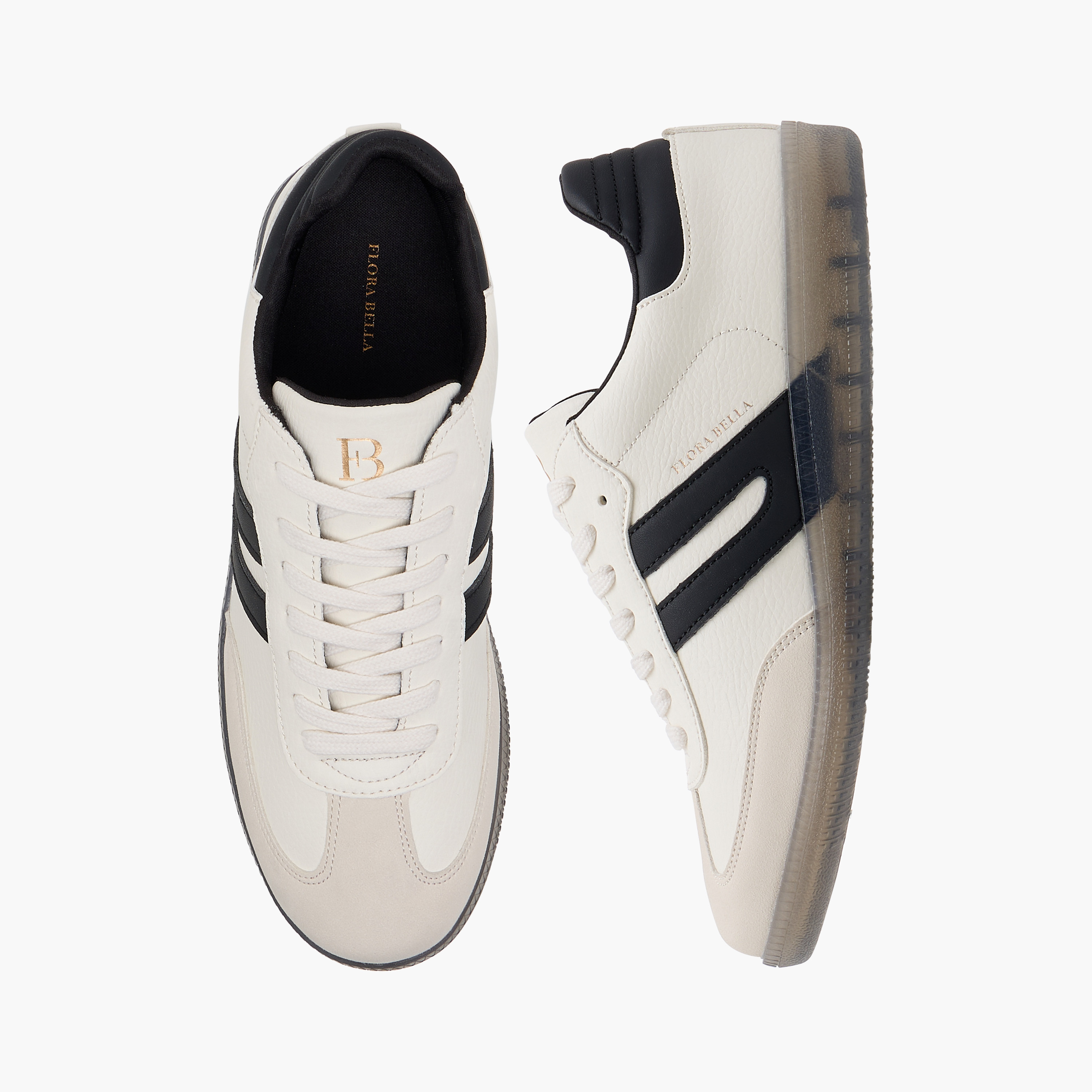 Flora Bella Panelled Sneakers with Lace-Up Closure-women-shoes-sneakers-image-1