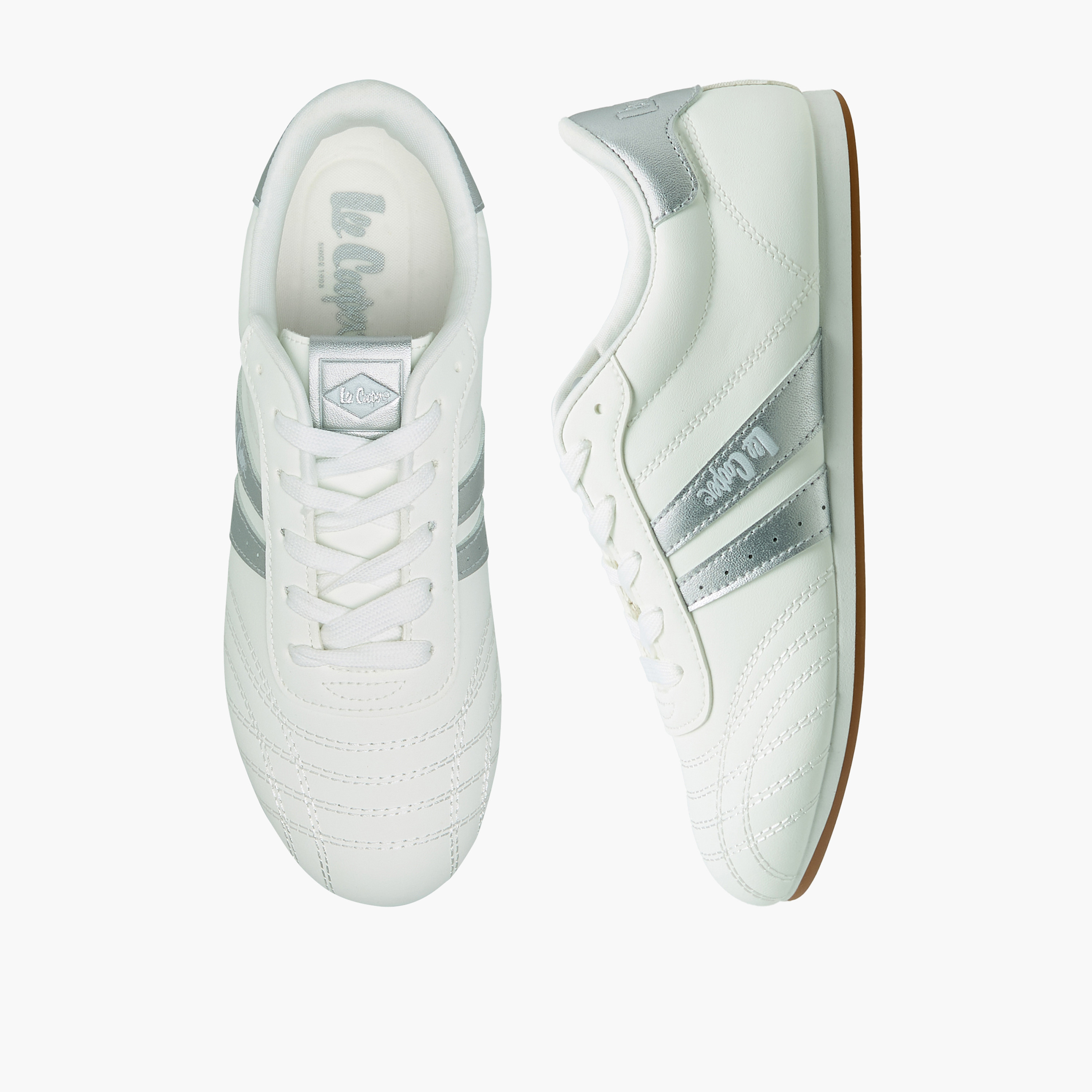 Lee Cooper Women Panelled Lace-Up Ankle Sneakers-women-shoes-sneakers-image-1