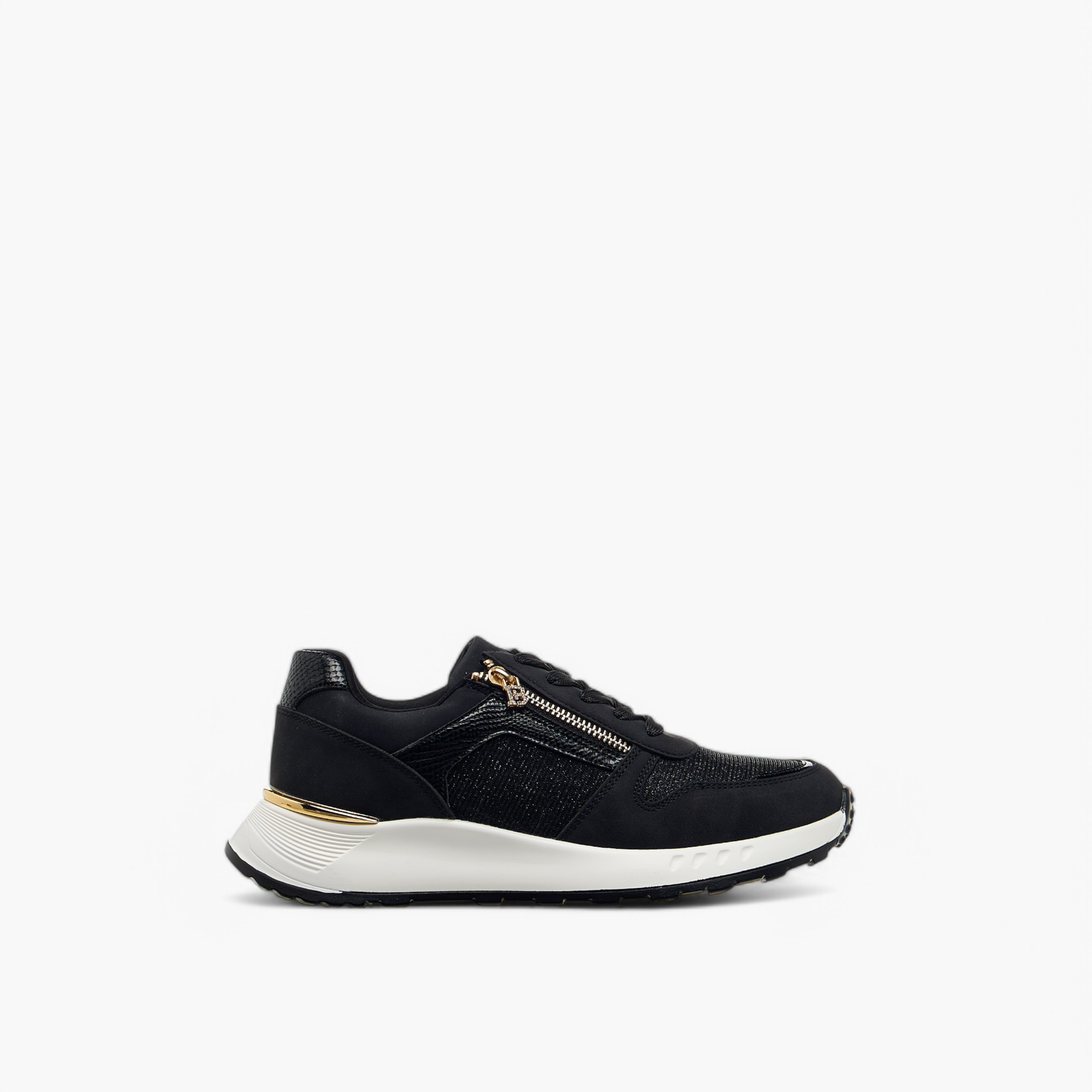 Flora Bella Glitter Panelled Sneakers with Lace-Up Closure-women-shoes-sneakers-image-3
