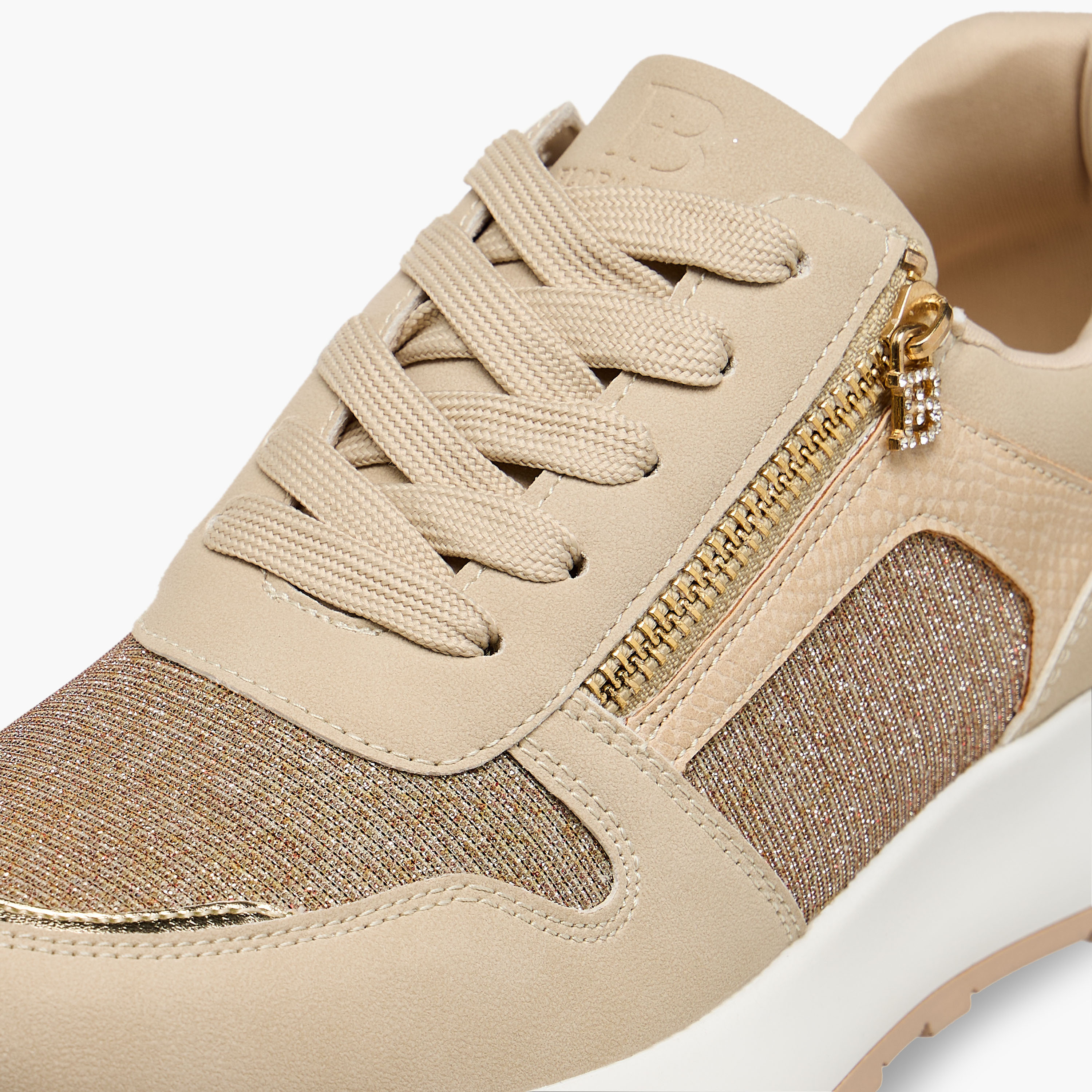 Flora Bella Glitter Panelled Sneakers with Lace-Up Closure-women-shoes-sneakers-image-4