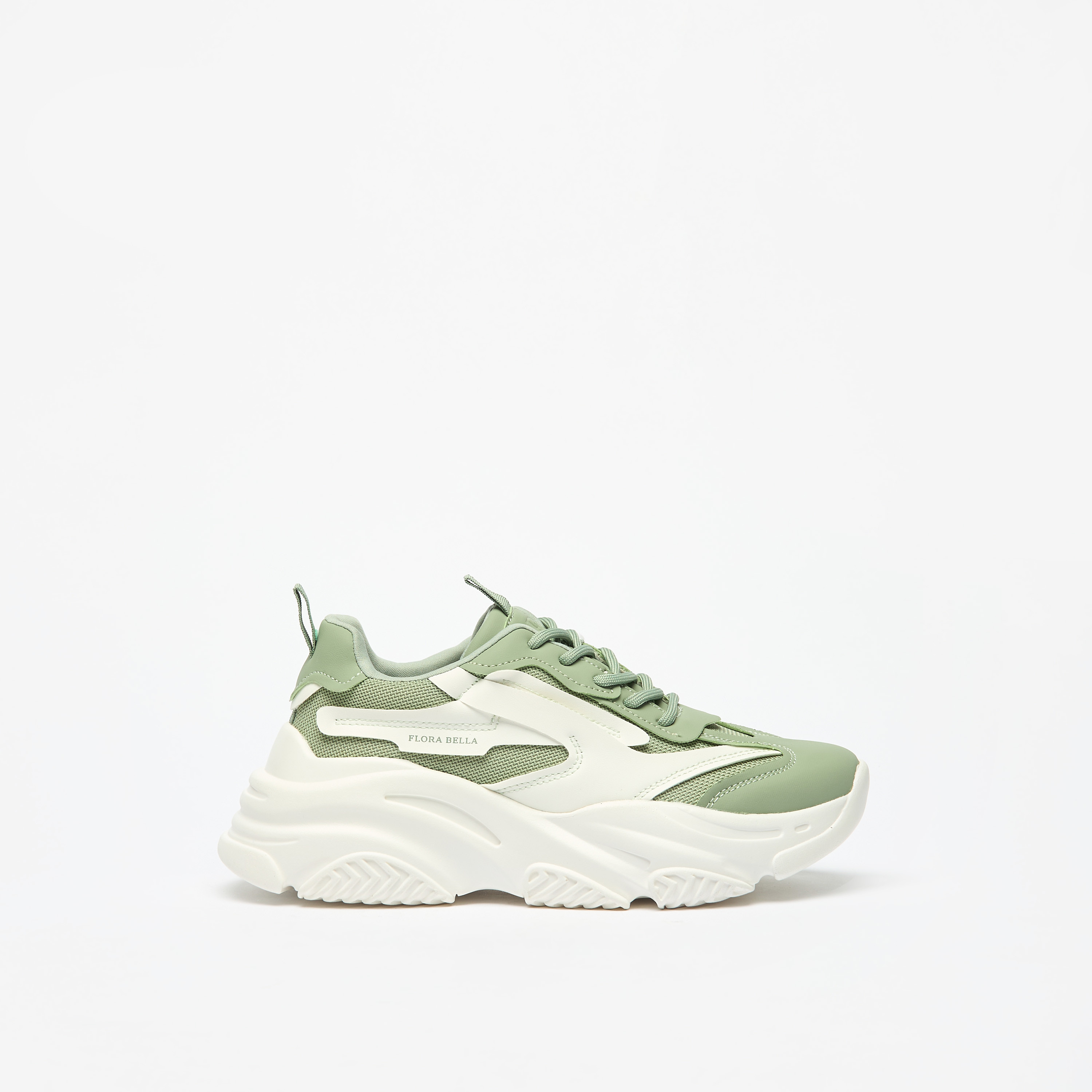 Flora Bella Panelled Sneakers with Lace-Up Closure-women-shoes-sneakers-image-3
