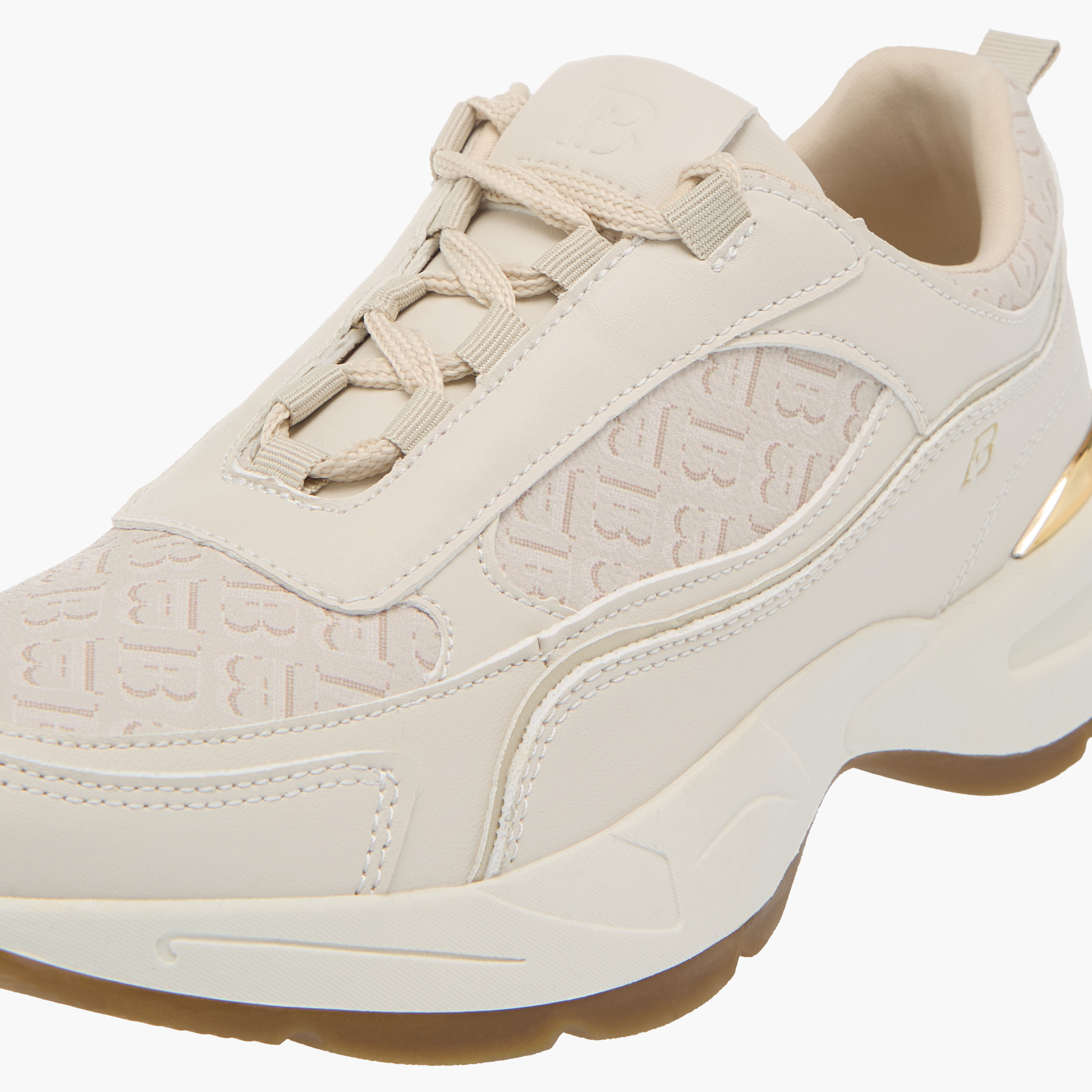 حذاء سنيكرز بطبعات مونوجرام ورباط إغلاق من فلورا بيلا-women-shoes-sneakers-image-4