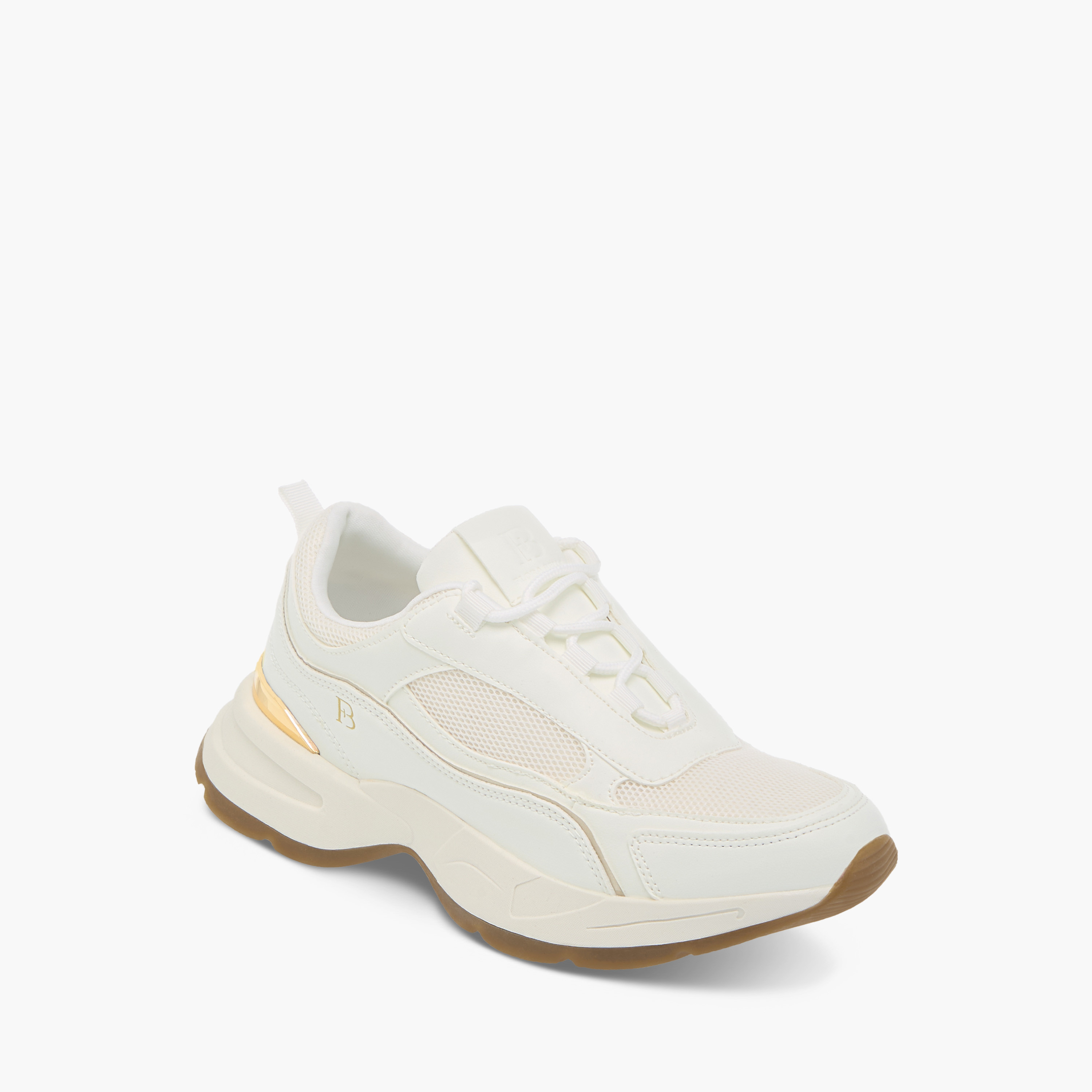 Flora Bella Panelled Sneakers with Lace-Up Closure-women-shoes-sneakers-image-2