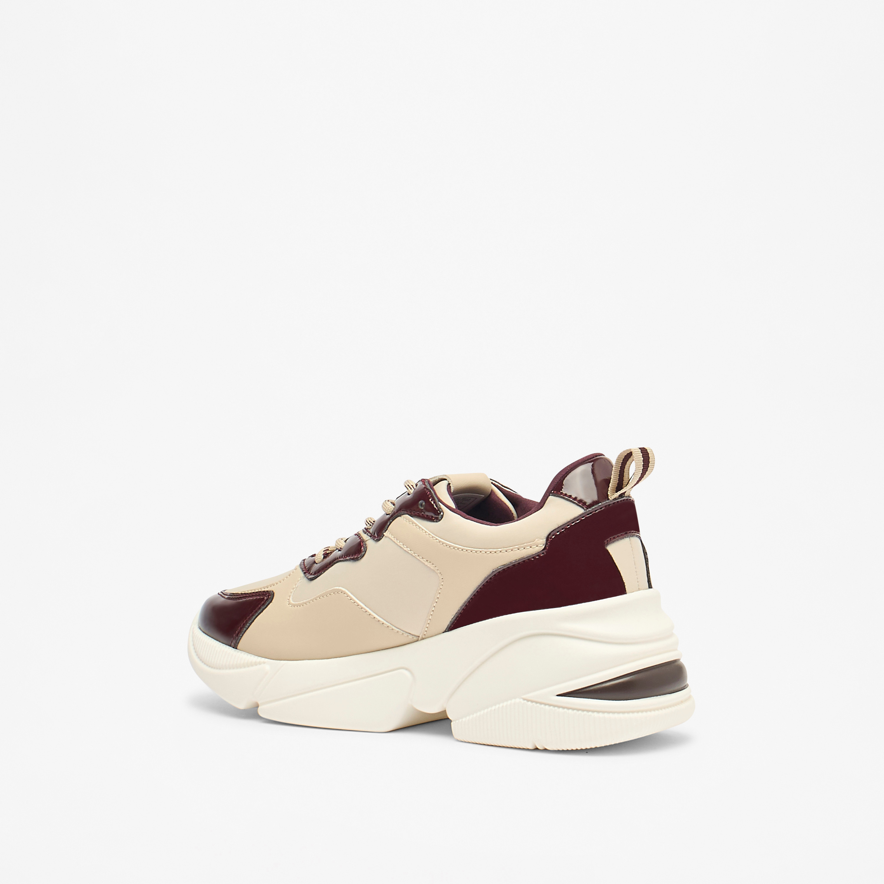 Flora Bella Monotone Lace-Up Low Ankle Sneakers with Pull Tabs-women-shoes-sneakers-image-2