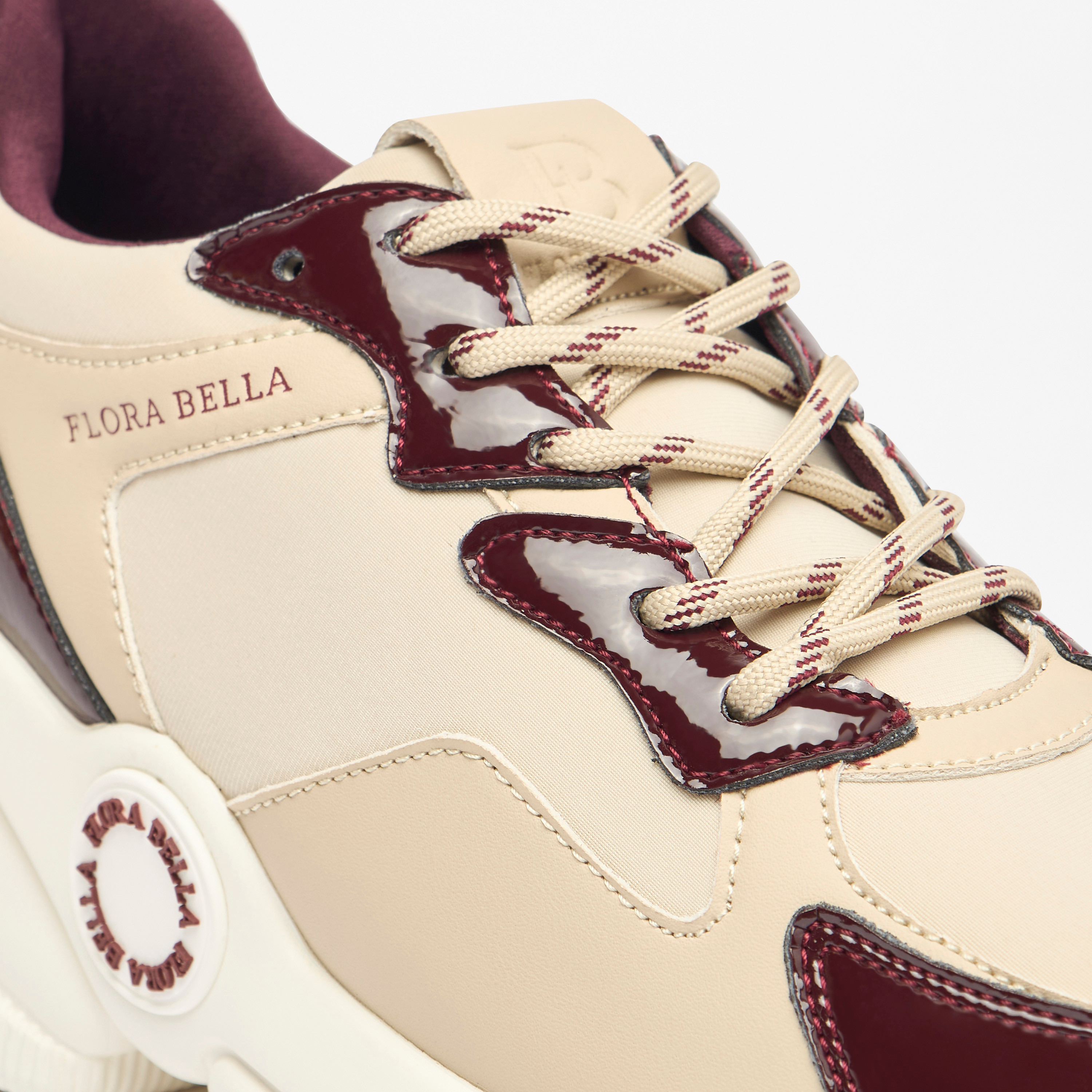 Flora Bella Monotone Lace-Up Low Ankle Sneakers with Pull Tabs-women-shoes-sneakers-image-5