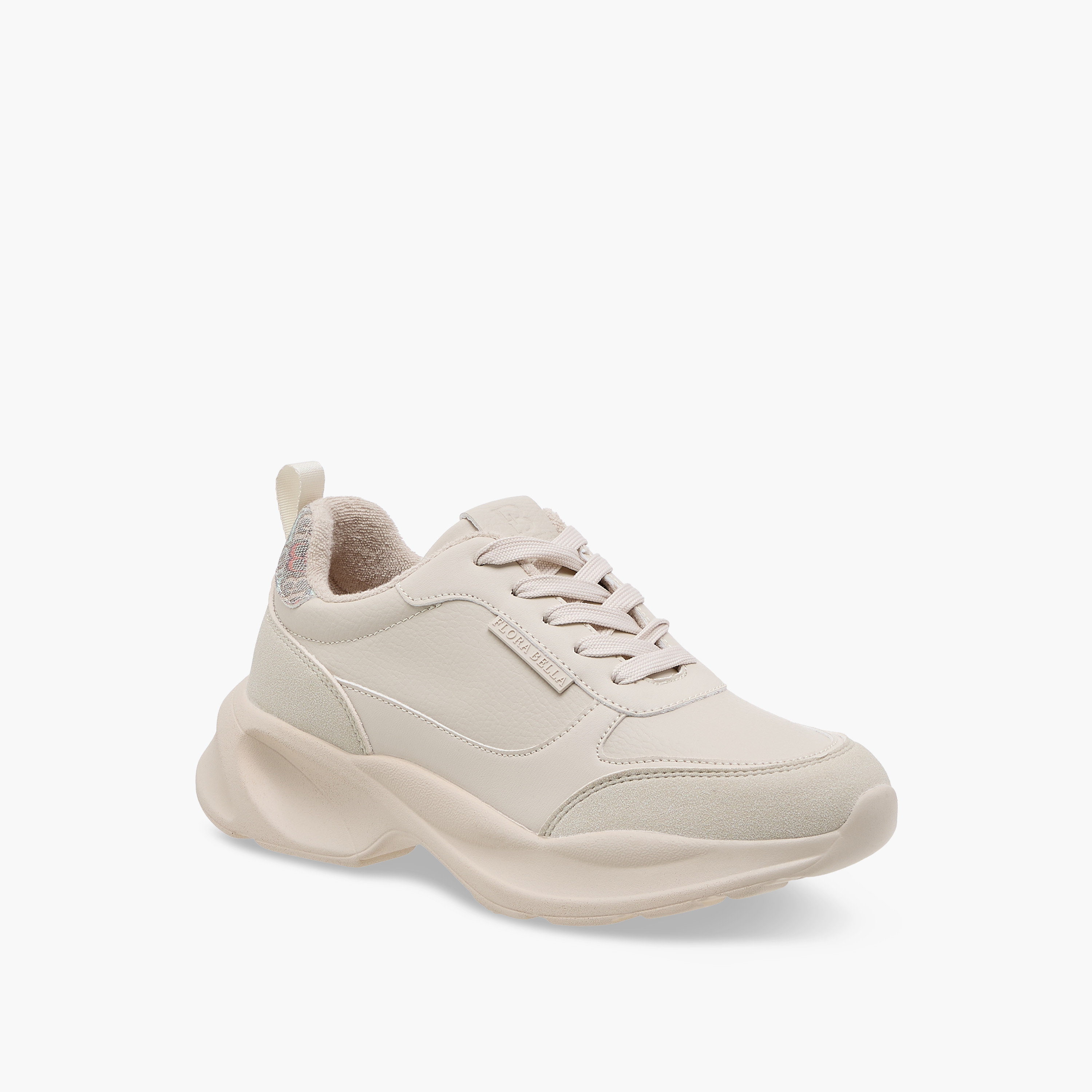 Flora Bella Logo Detail Sneakers with Lace-Up Closure-women-shoes-sneakers-image-2
