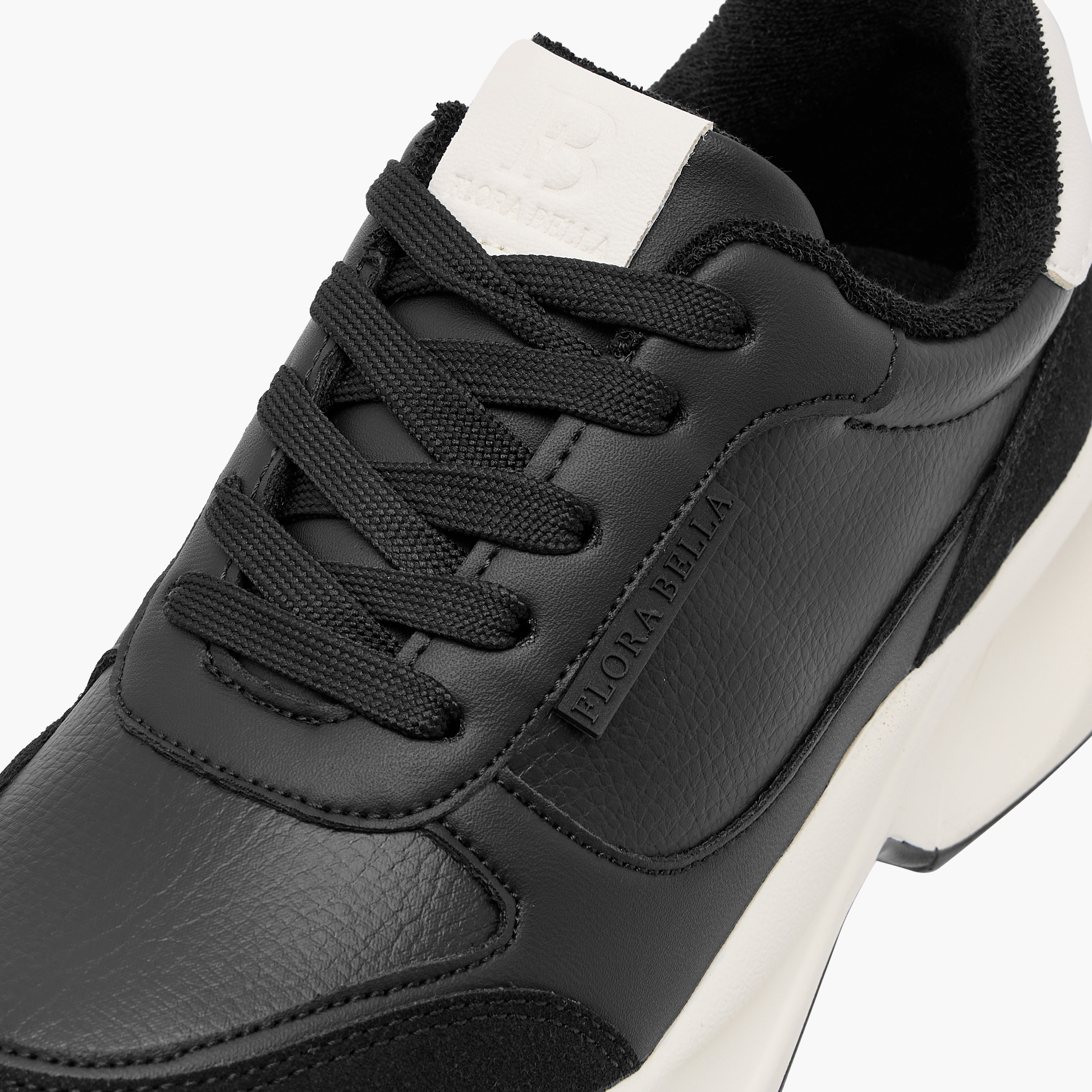 Flora Bella Logo Detail Sneakers with Lace-Up Closure-women-shoes-sneakers-image-4