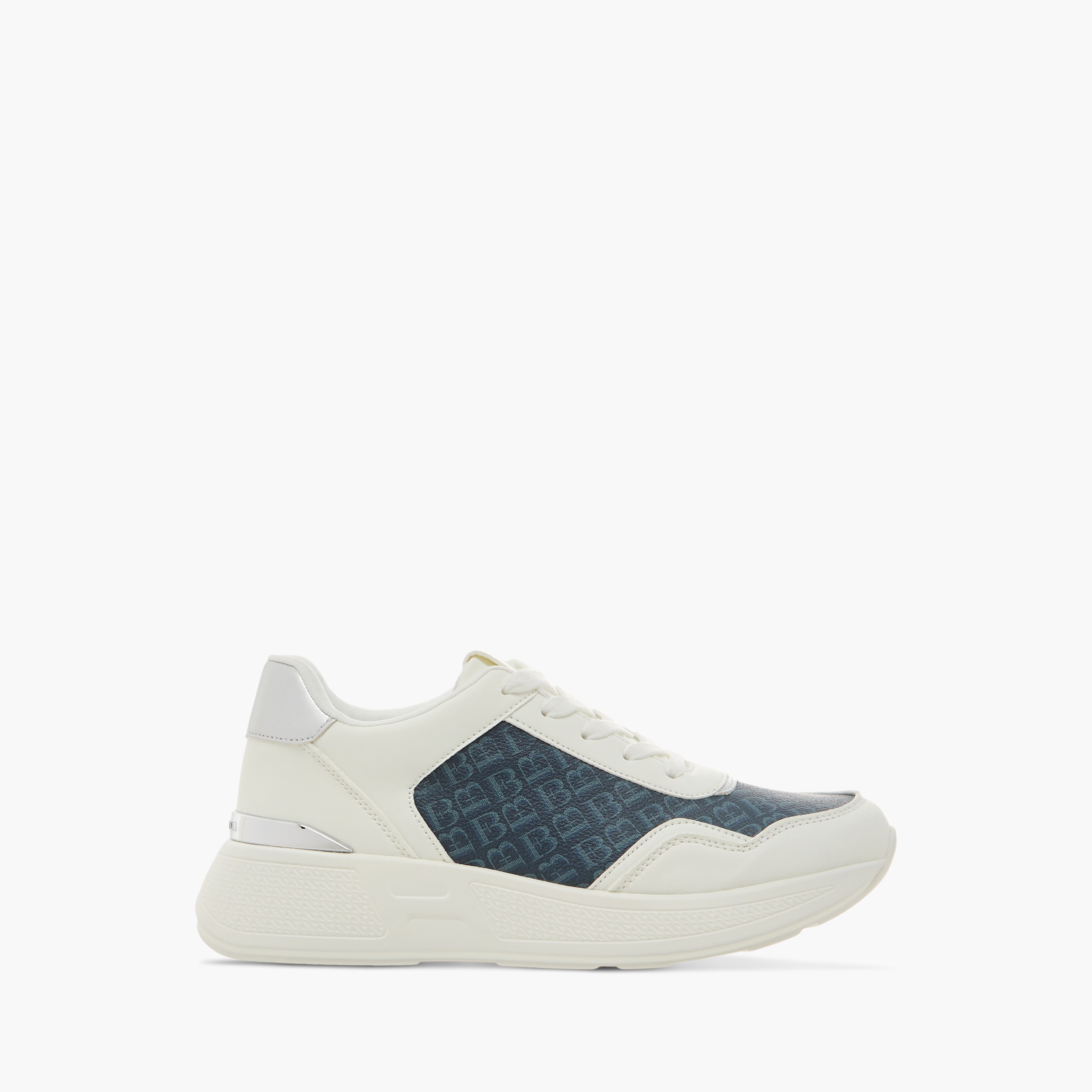 Flora Bella Monogram Print Sneakers with Lace-Up Closure-women-shoes-sneakers-image-3