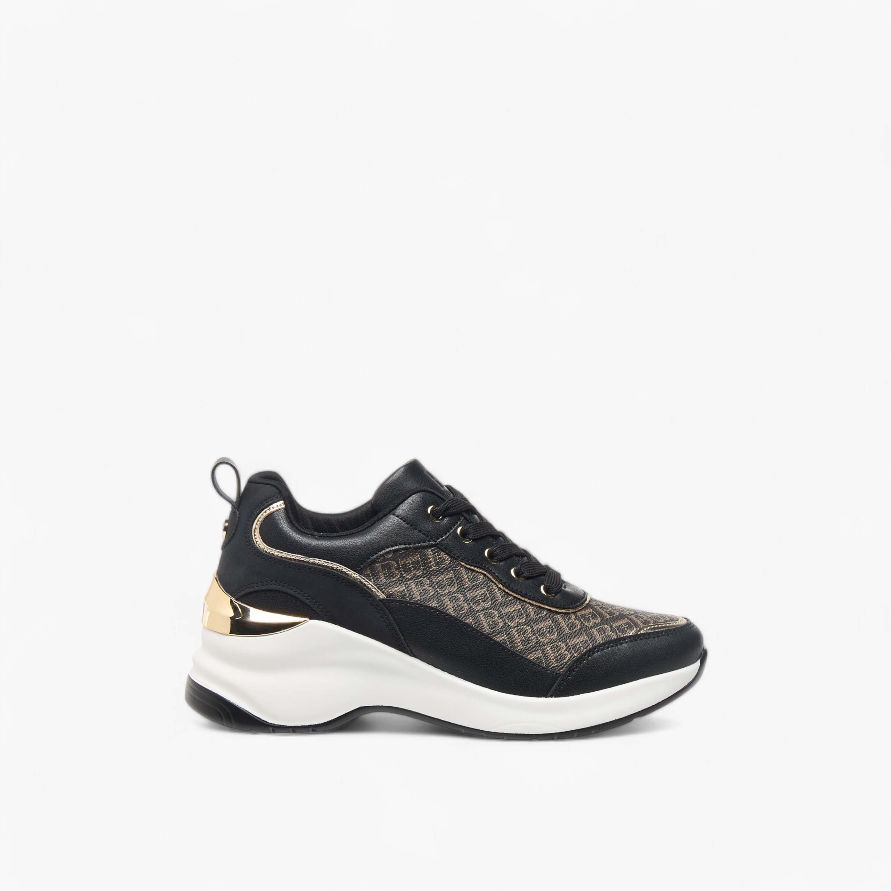 Flora Bella Monogram Textured Sneakers with Lace-Up Closure-women-shoes-sneakers-image-3