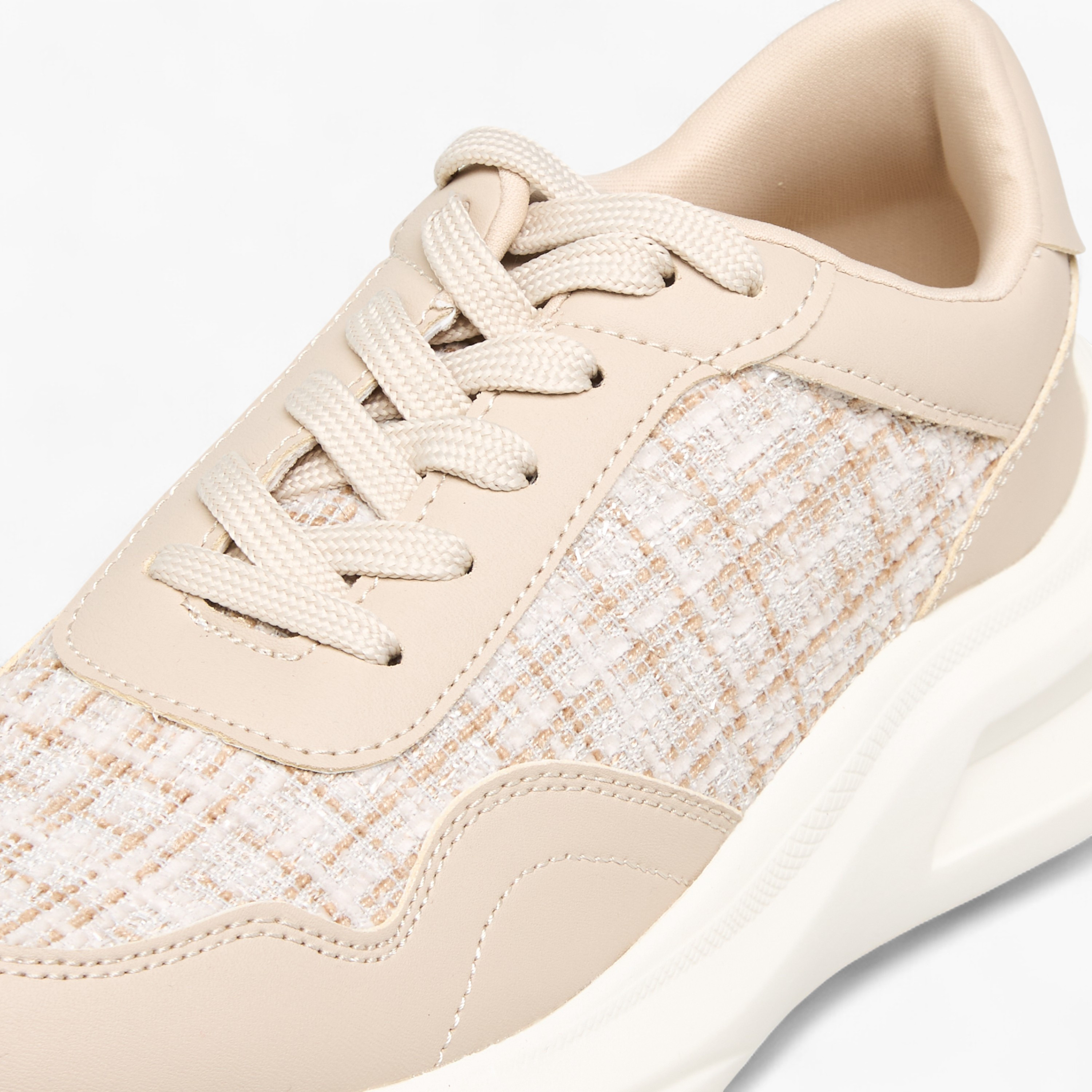 Flora Bella Women Panelled Lace-Up Sneakers-women-shoes-sneakers-image-4