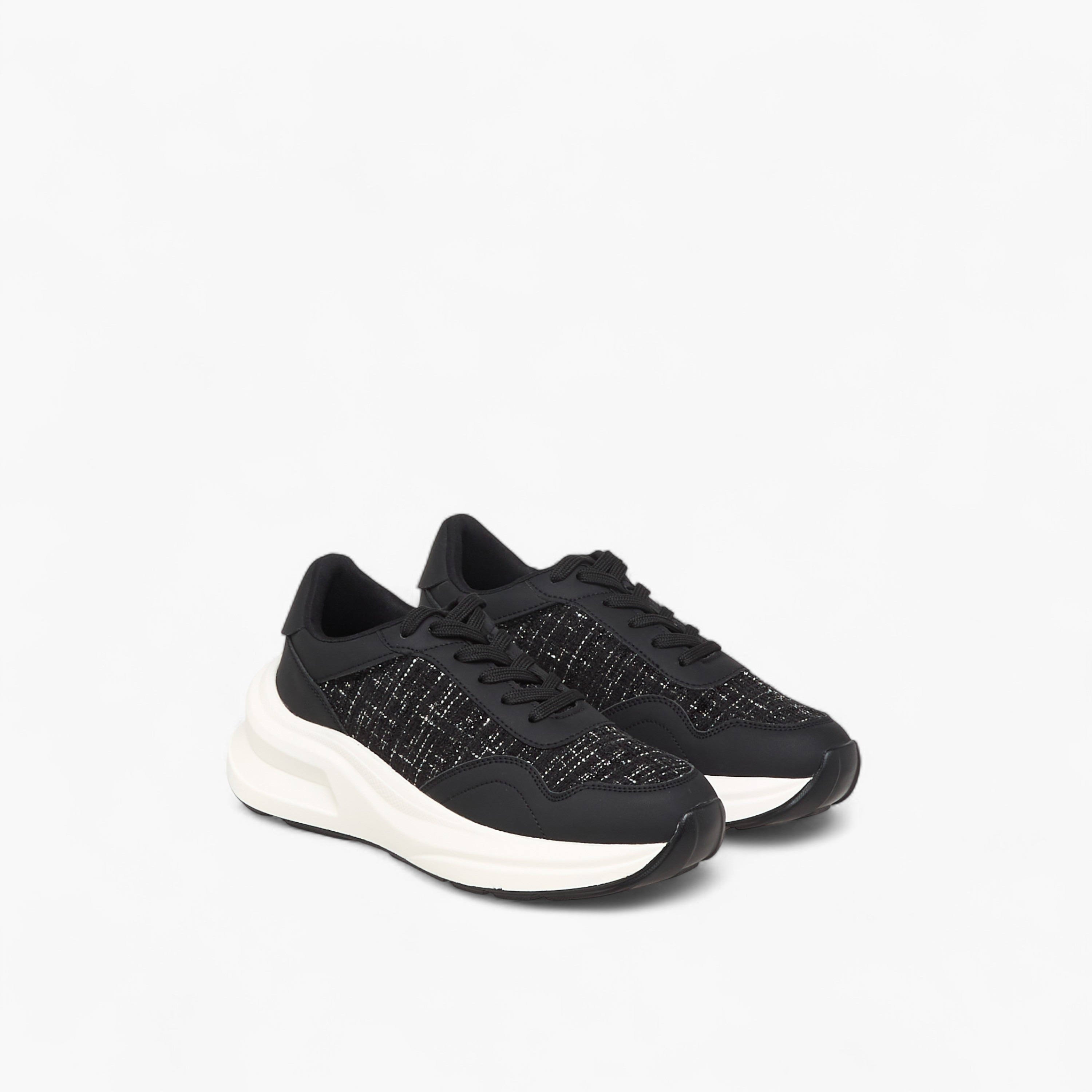 Flora Bella Women Panelled Lace-Up Sneakers-women-shoes-sneakers-image-1