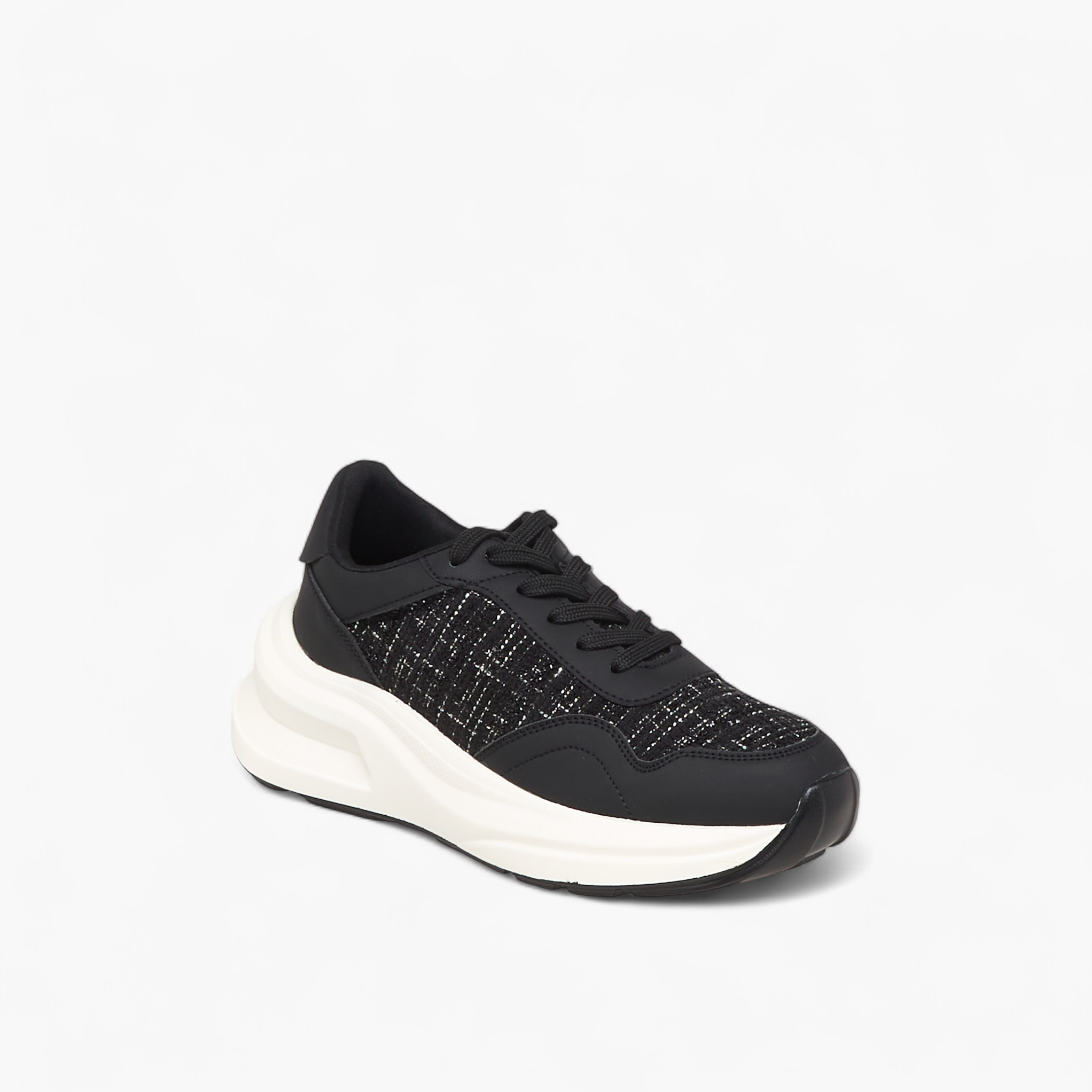 Flora Bella Women Panelled Lace-Up Sneakers-women-shoes-sneakers-image-2
