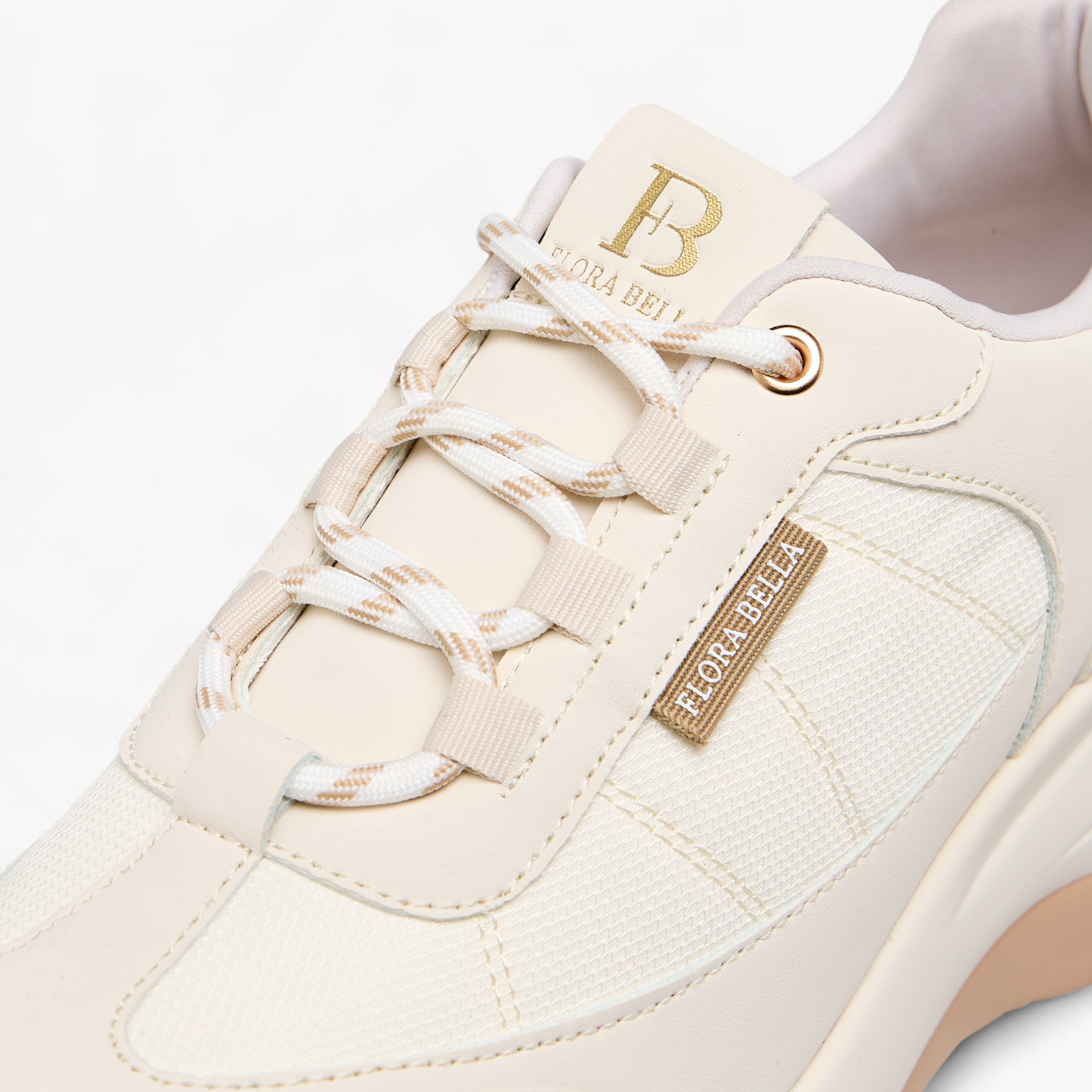 Flora Bella Panelled Sneakers with Lace-Up Closure-women-shoes-sneakers-image-4
