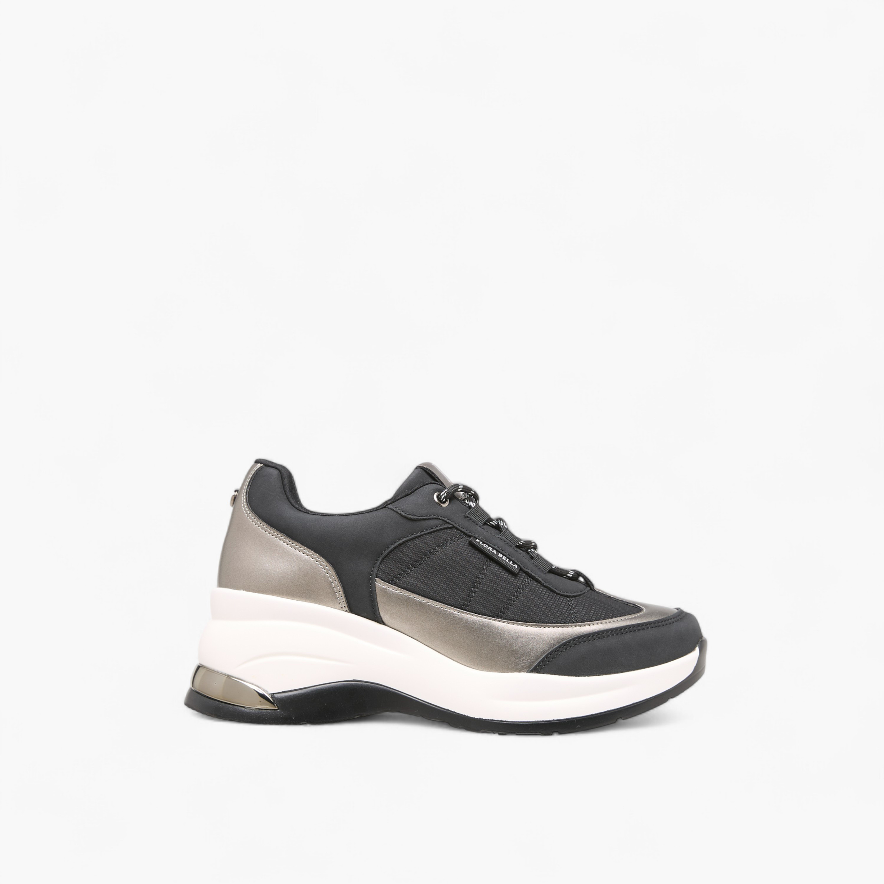 Flora Bella Panelled Sneakers with Lace-Up Closure-women-shoes-sneakers-image-3