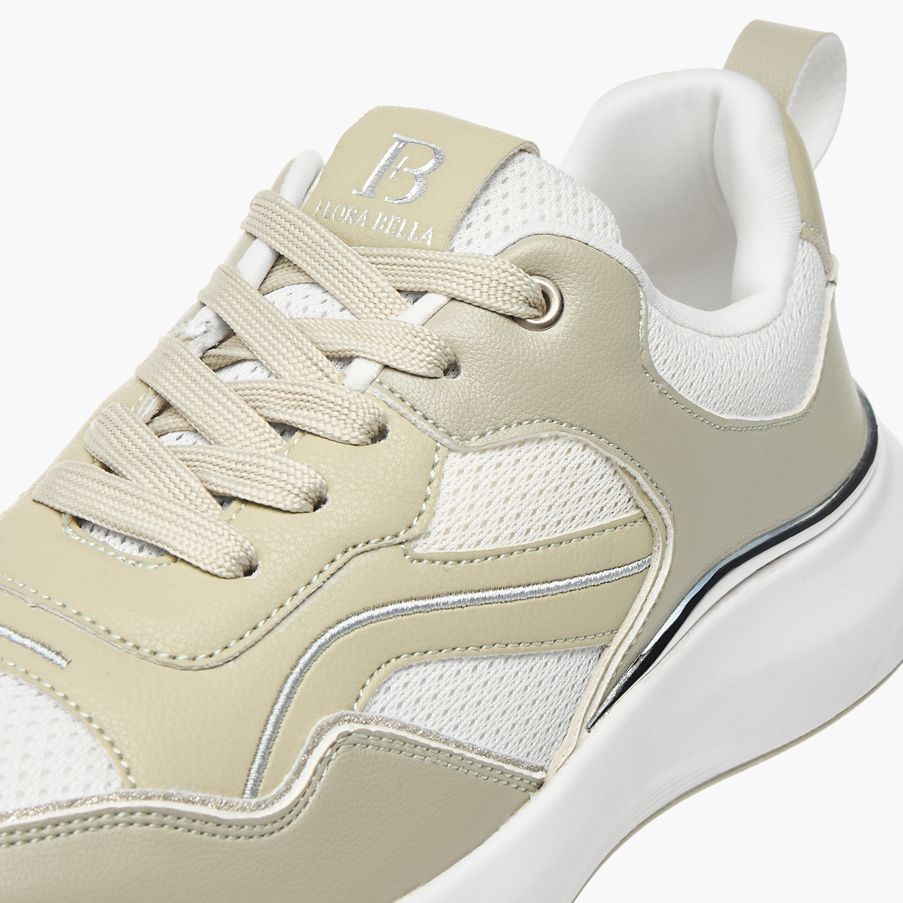 Flora Bella Panelled Ankle Sneakers with Lace-Up Closure-women-shoes-sneakers-image-4