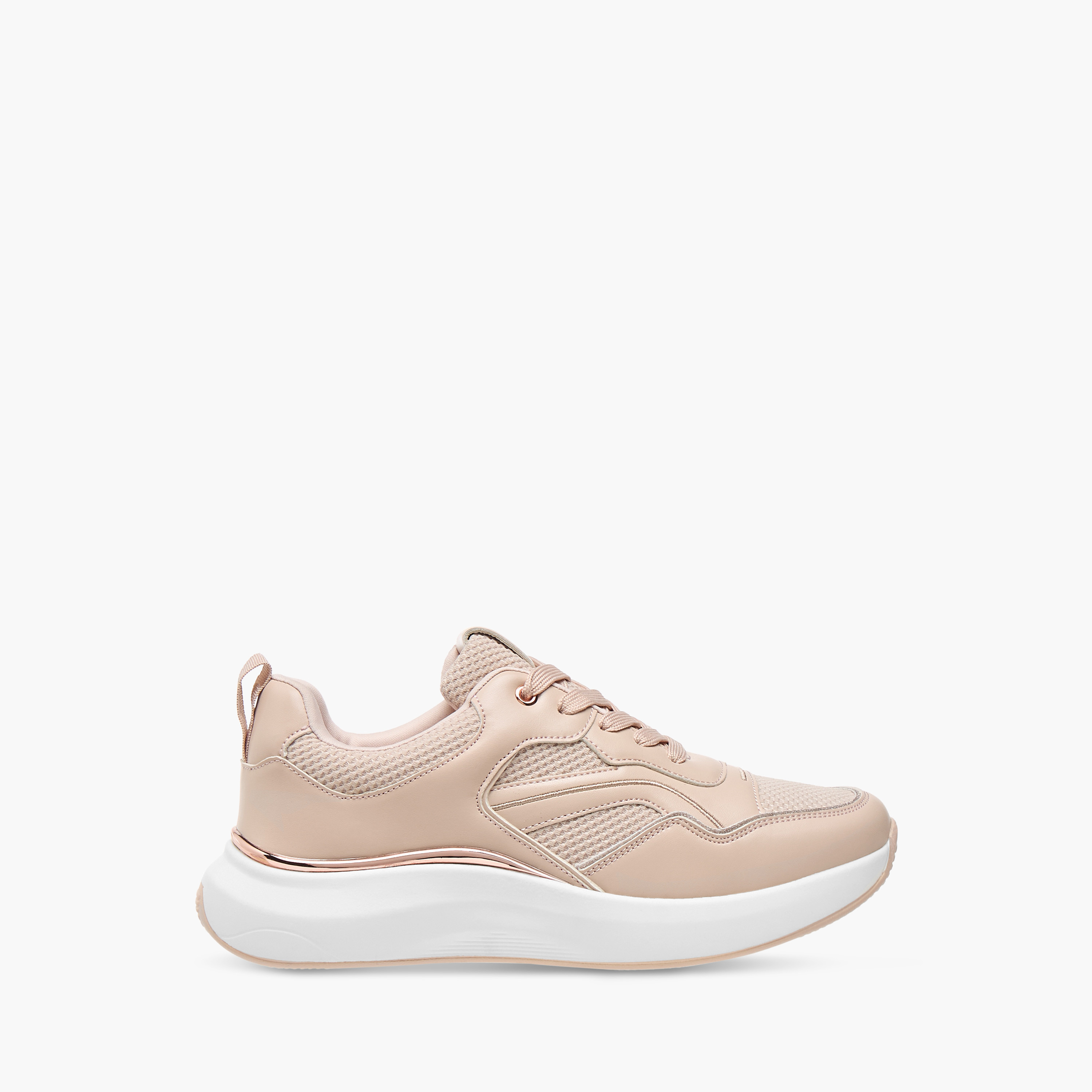 Flora Bella Panelled Ankle Sneakers with Lace-Up Closure-women-shoes-sneakers-image-3