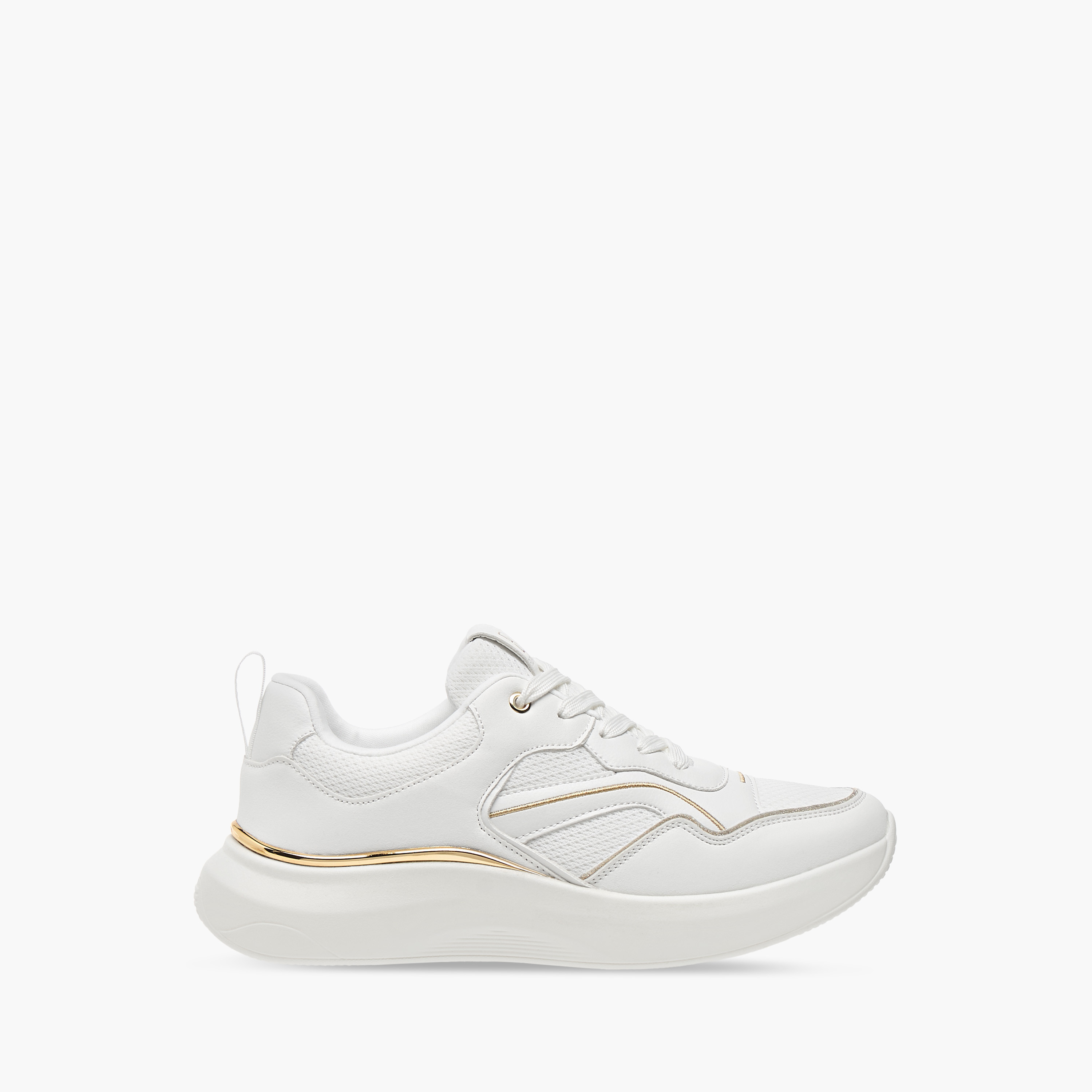 Flora Bella Panelled Ankle Sneakers with Lace-Up Closure-women-shoes-sneakers-image-3