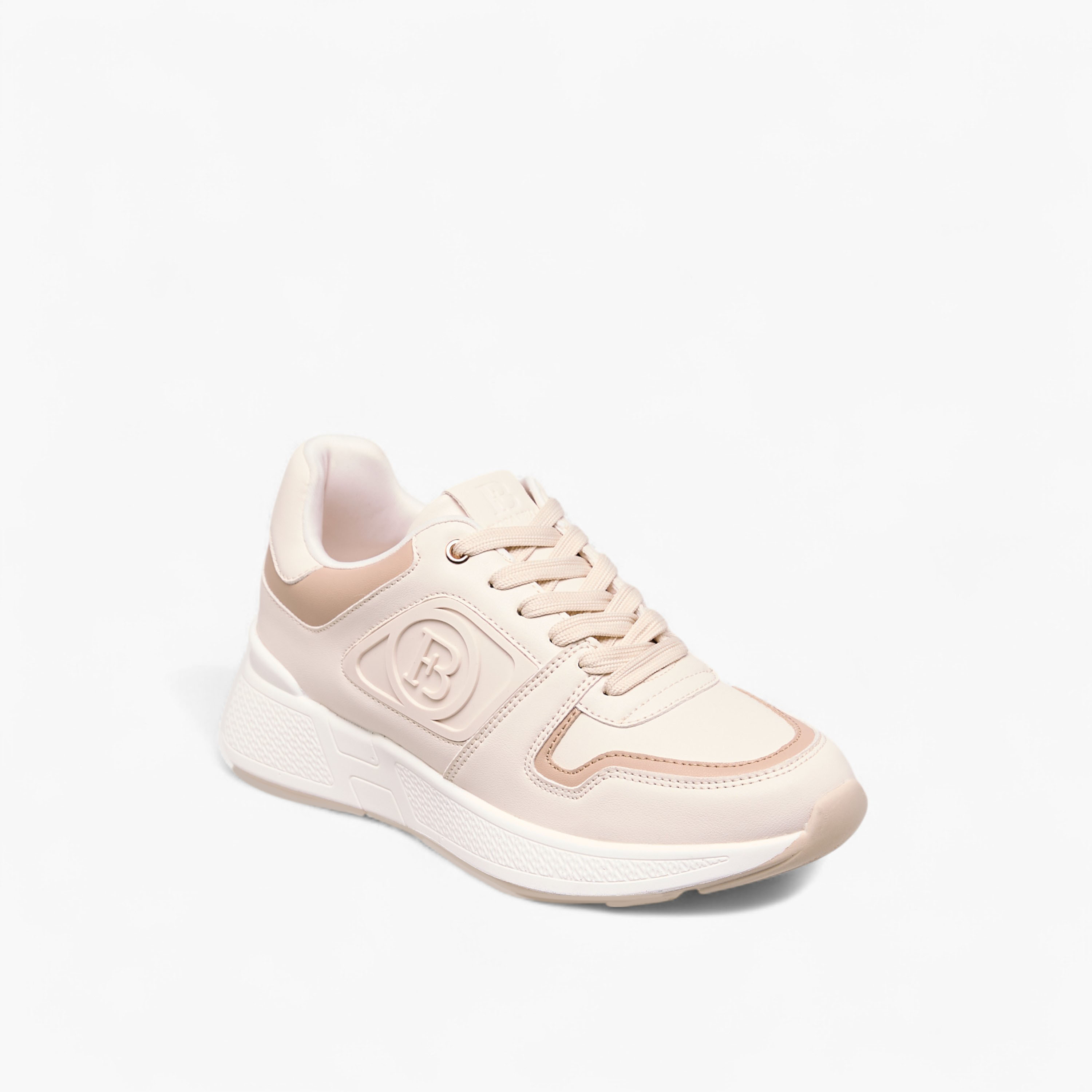 Flora Bella Logo Embossed Sneakers with Lace-Up Closure-women-shoes-sneakers-image-2