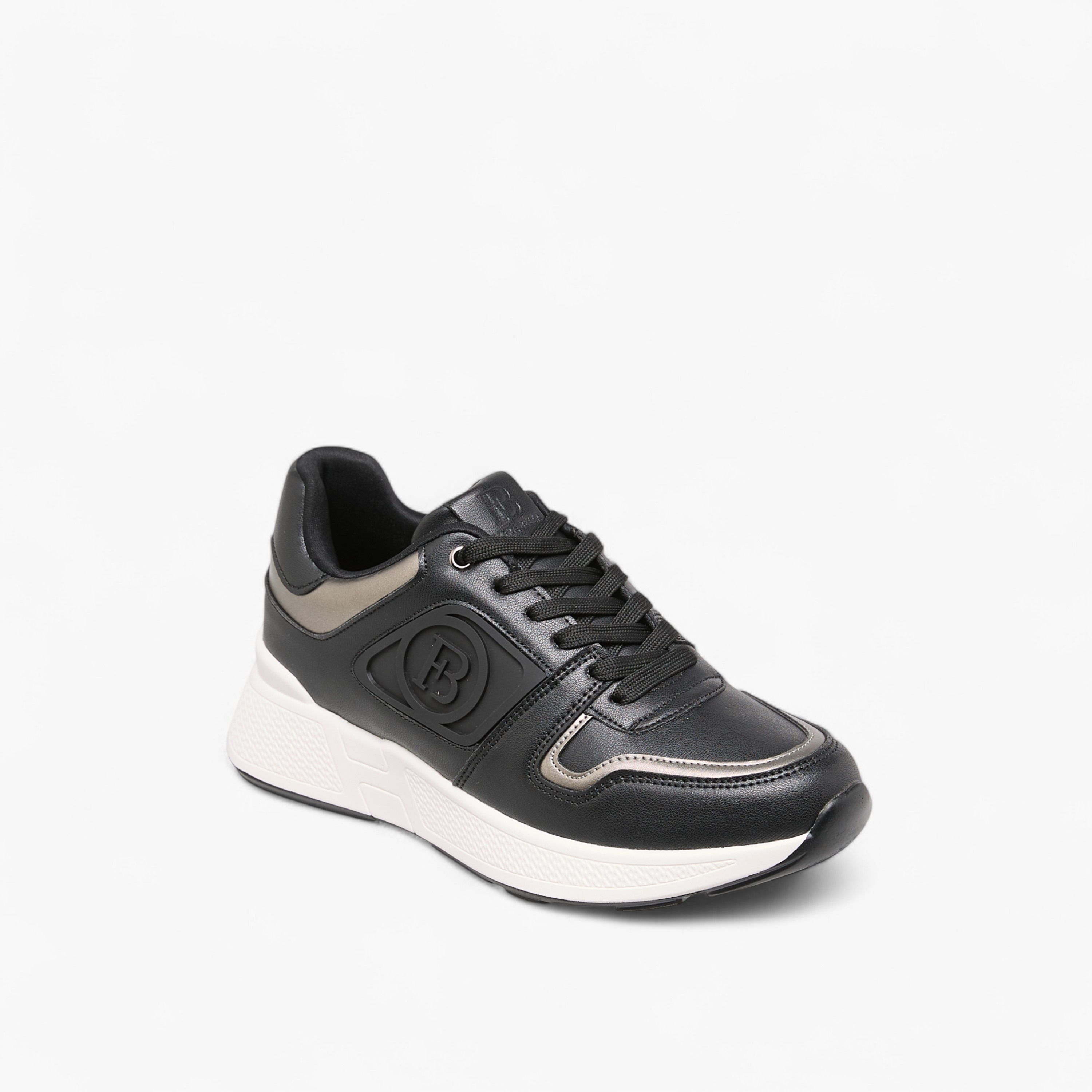 Flora Bella Logo Embossed Sneakers with Lace-Up Closure-women-shoes-sneakers-image-2