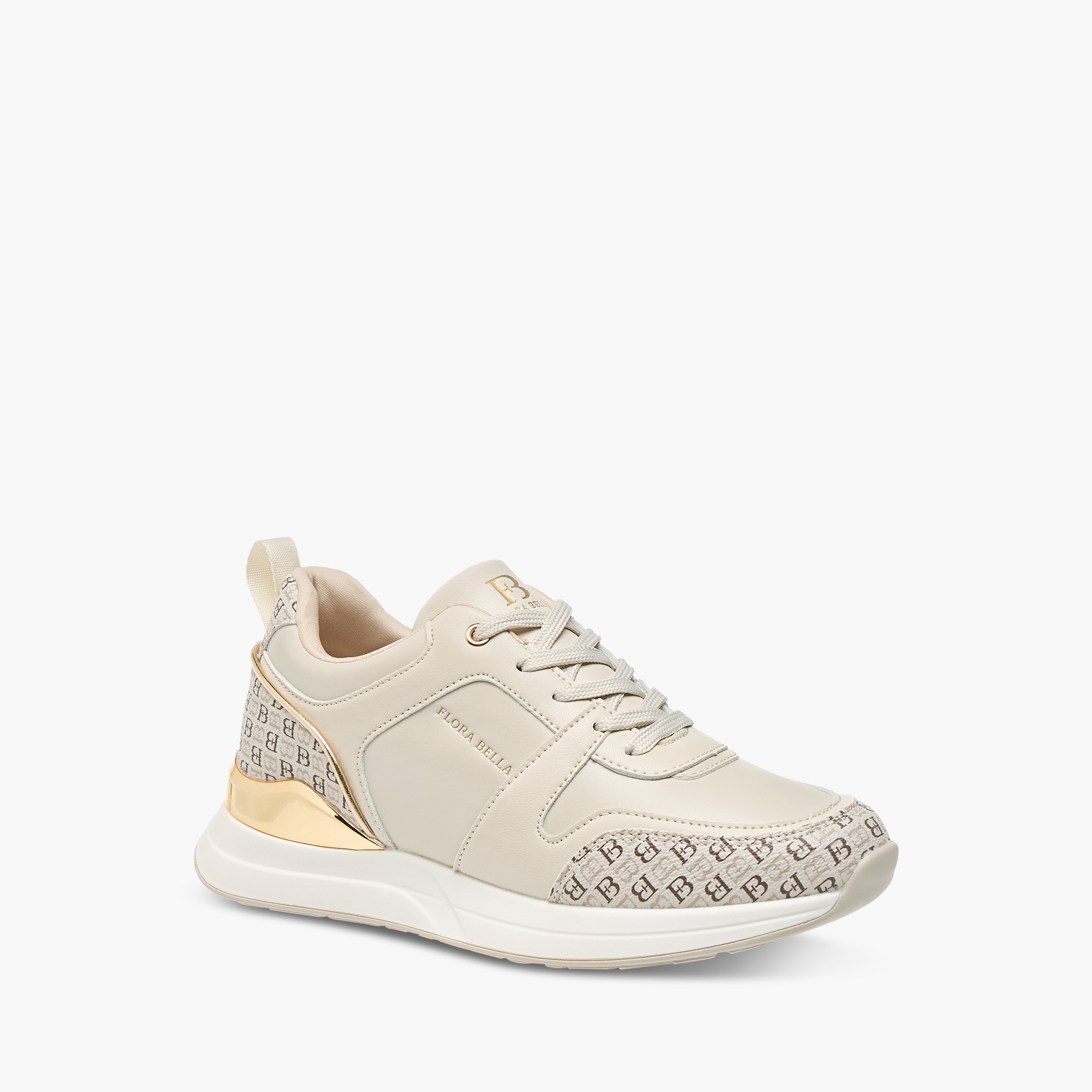 Flora Bella Monogram Print Sneakers with Lace-Up Closure-women-shoes-sneakers-image-2
