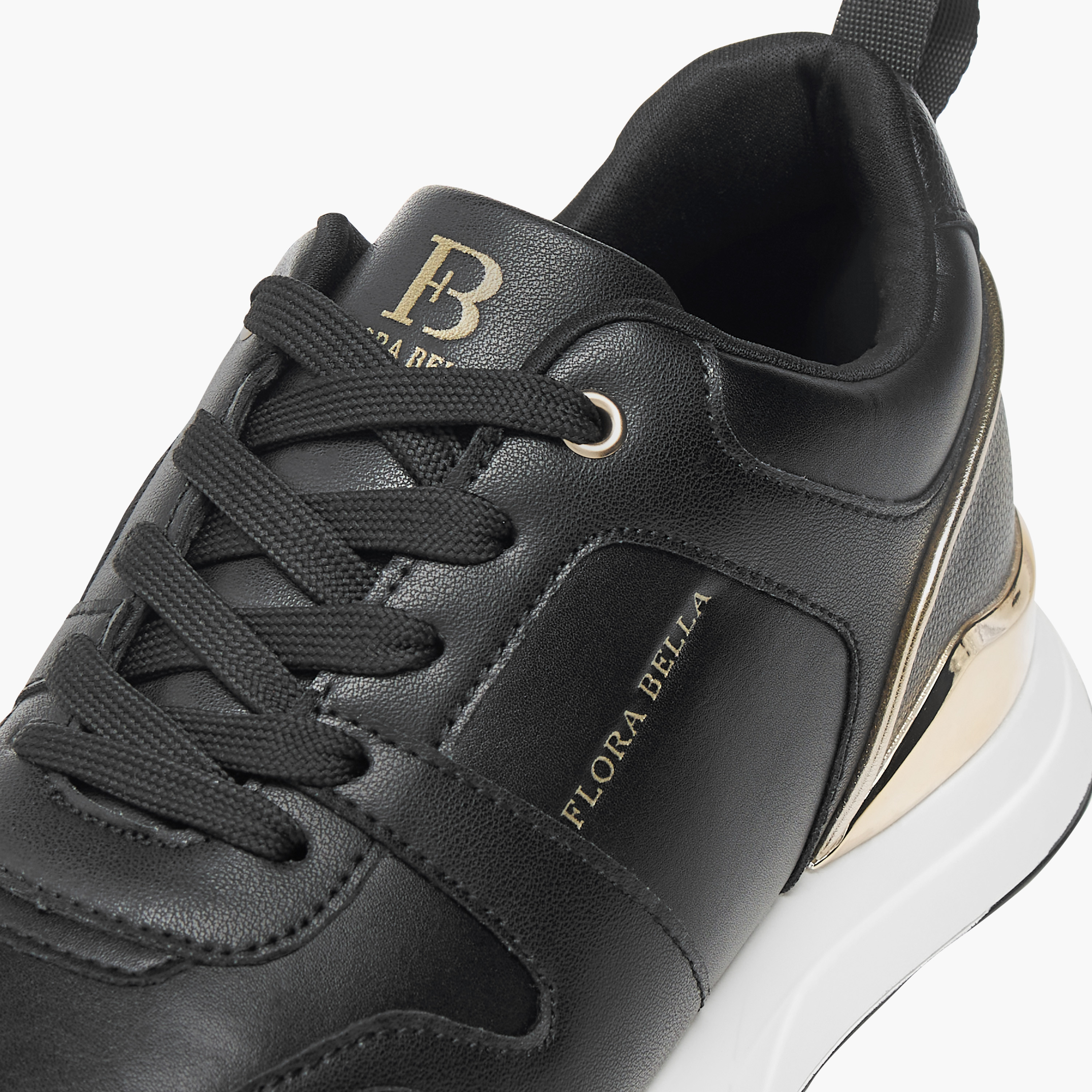 Flora Bella Panelled Ankle Sneakers with Lace-Up Closure-women-shoes-sneakers-image-4