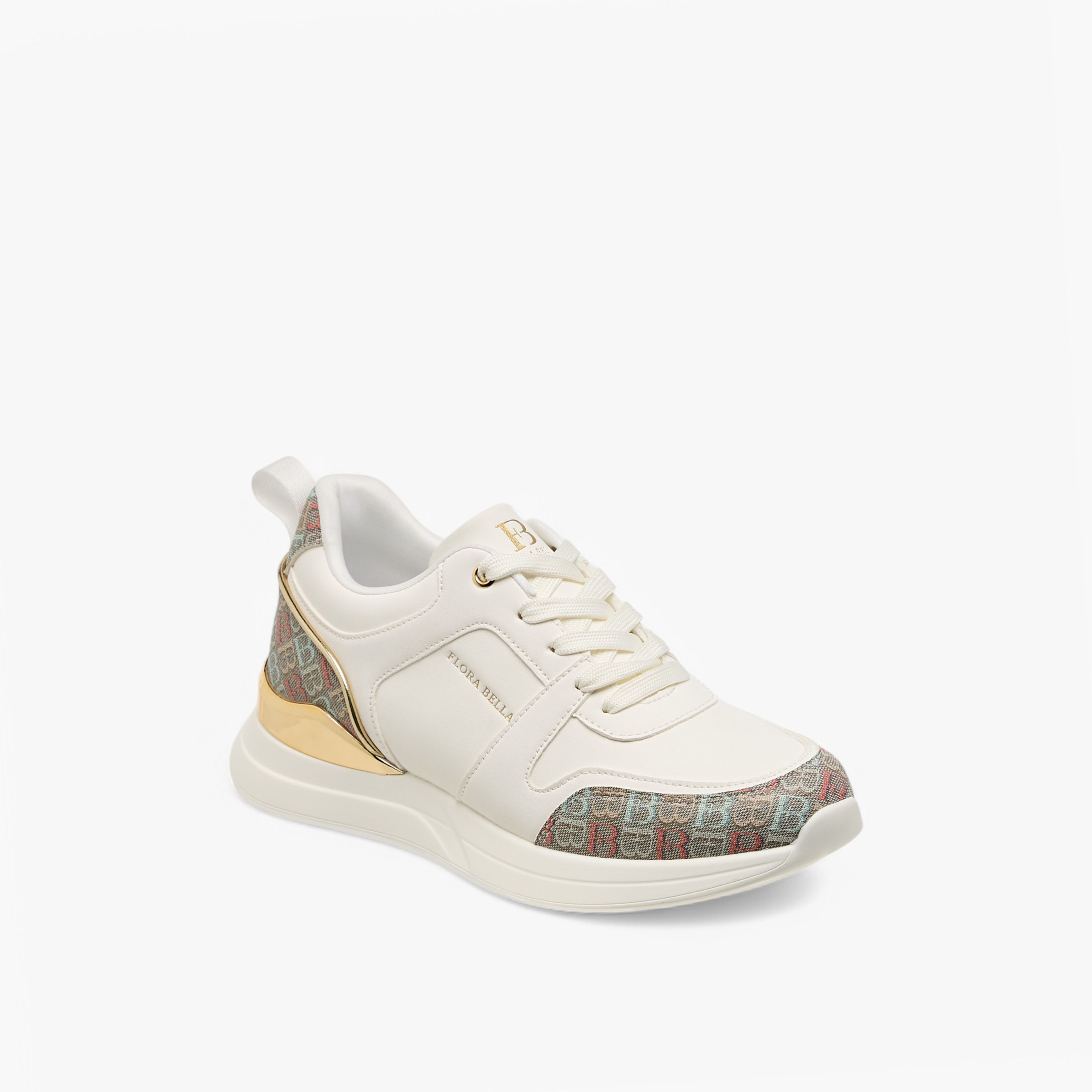 Flora Bella Monogram Print Sneakers with Lace-Up Closure-women-shoes-sneakers-image-3