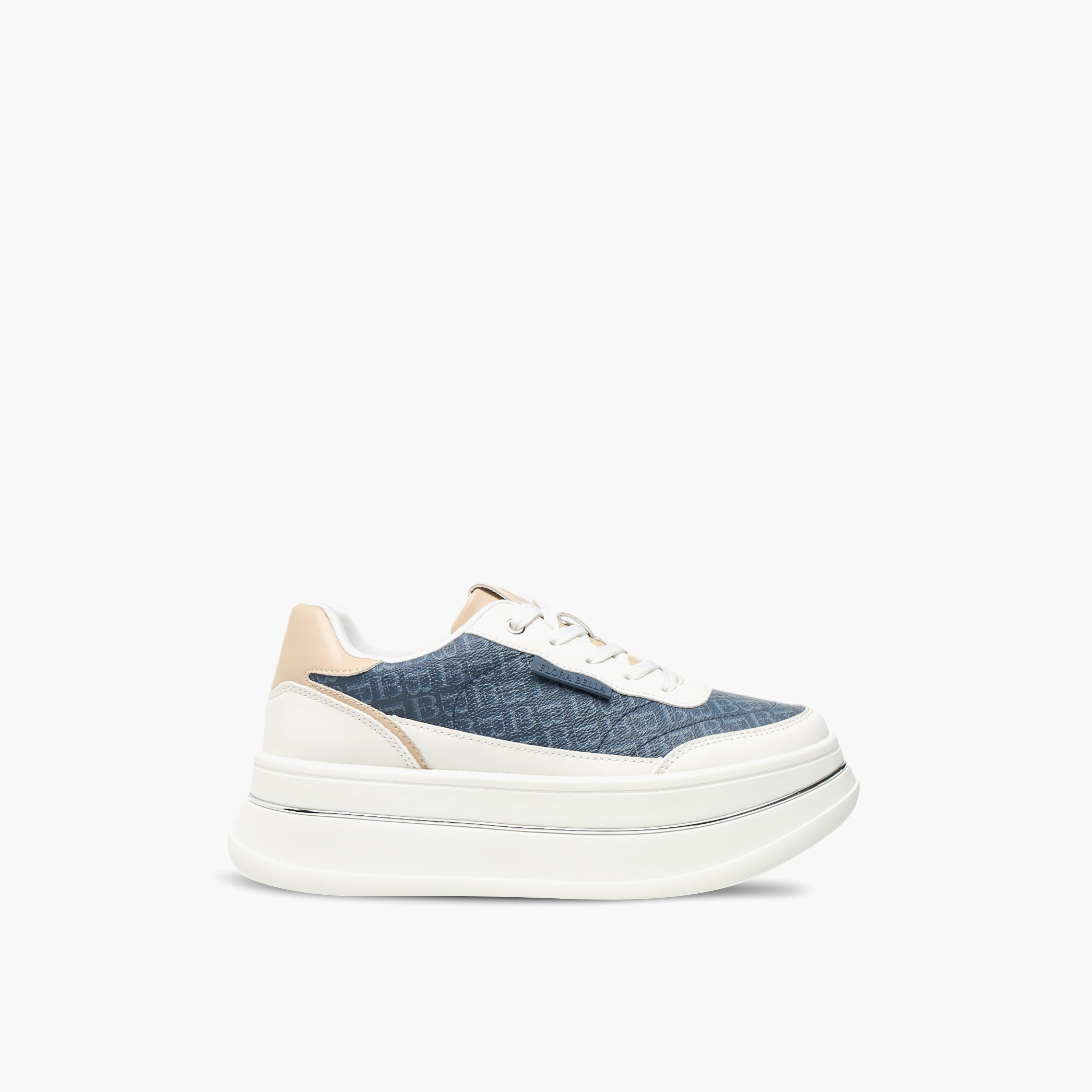 Flora Bella Monogram Print Sneakers with Lace-Up Closure-women-shoes-sneakers-image-3