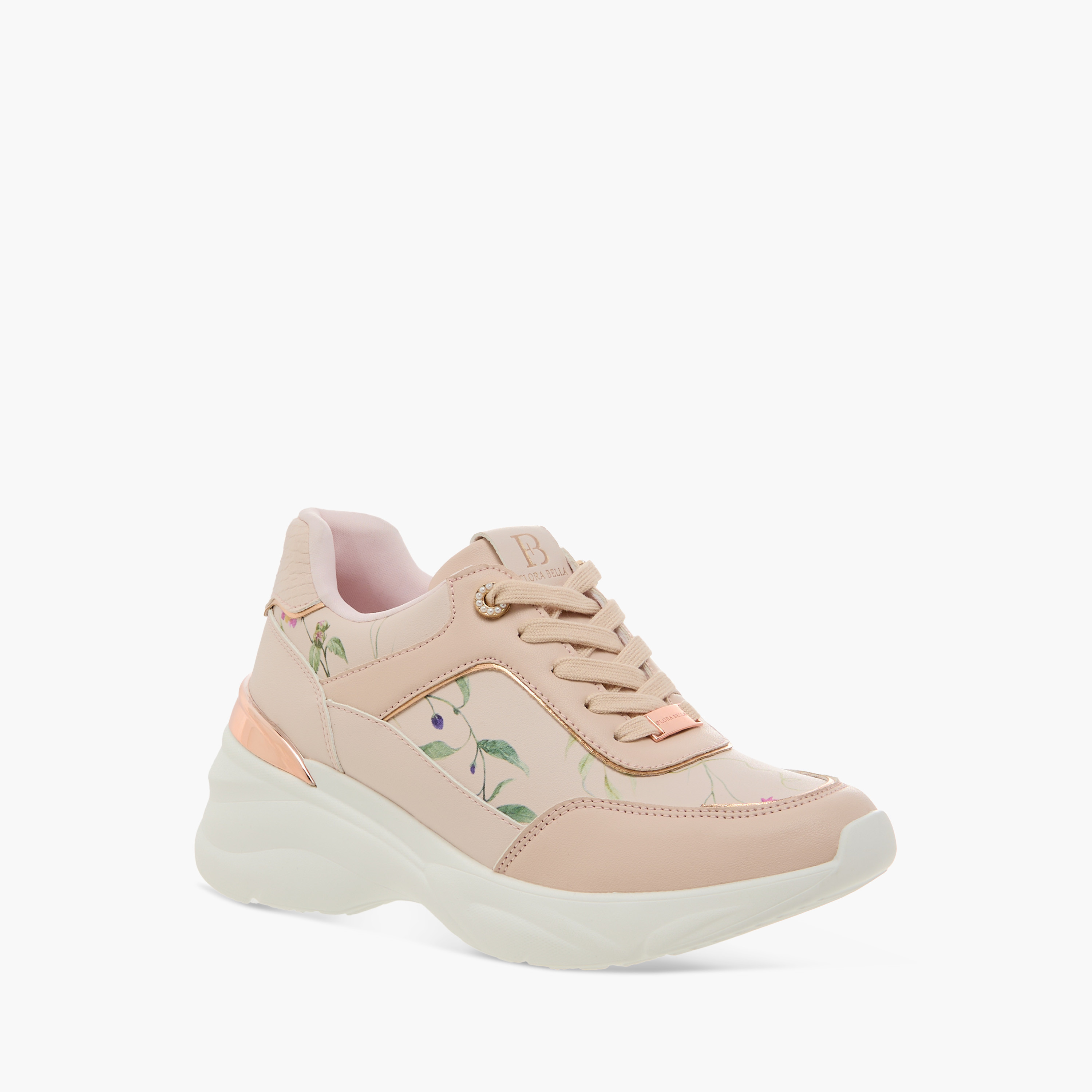 Flora Bella Floral Print Sneakers with Lace-Up Closure-women-shoes-sneakers-image-2