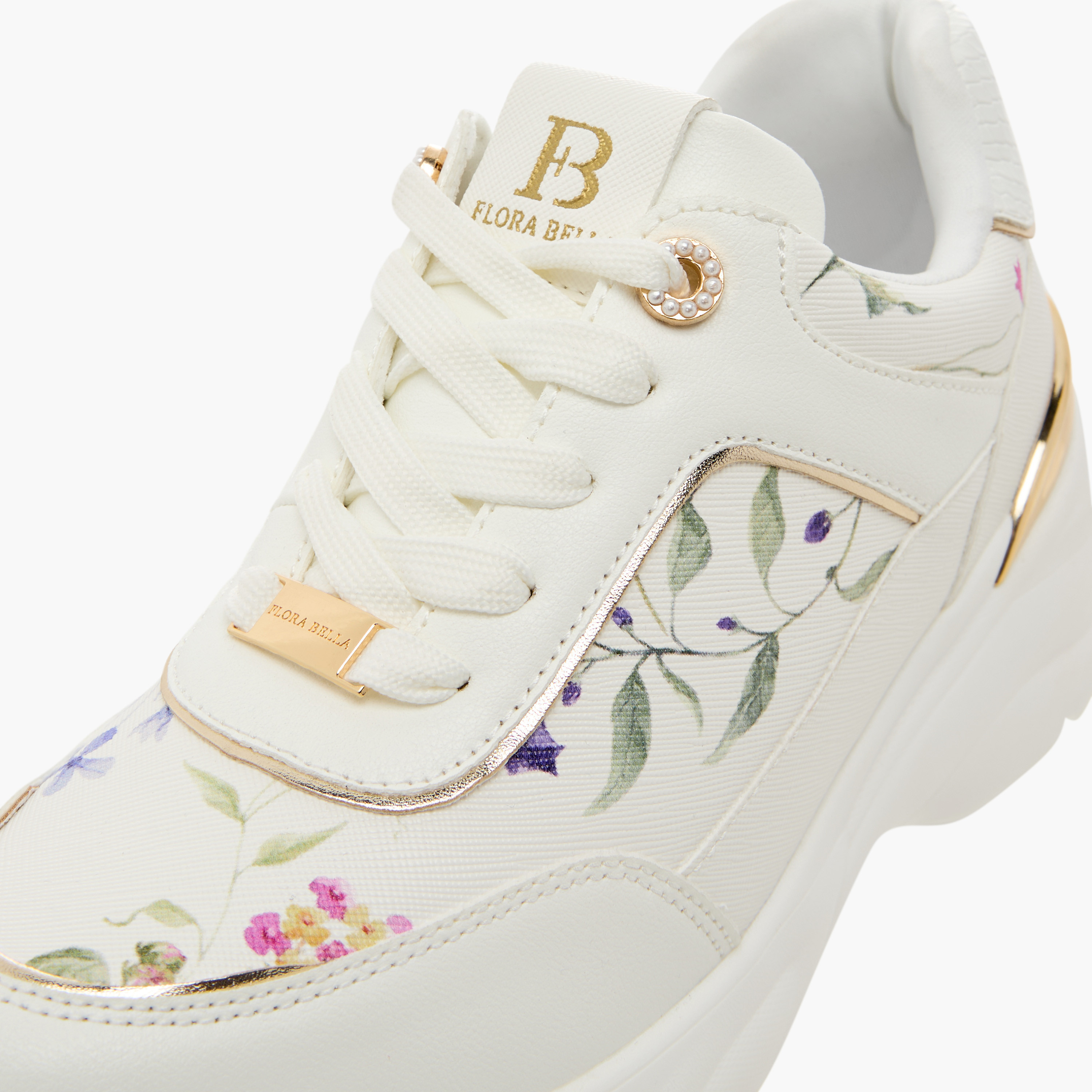 Flora Bella Floral Print Sneakers with Lace-Up Closure-women-shoes-sneakers-image-4