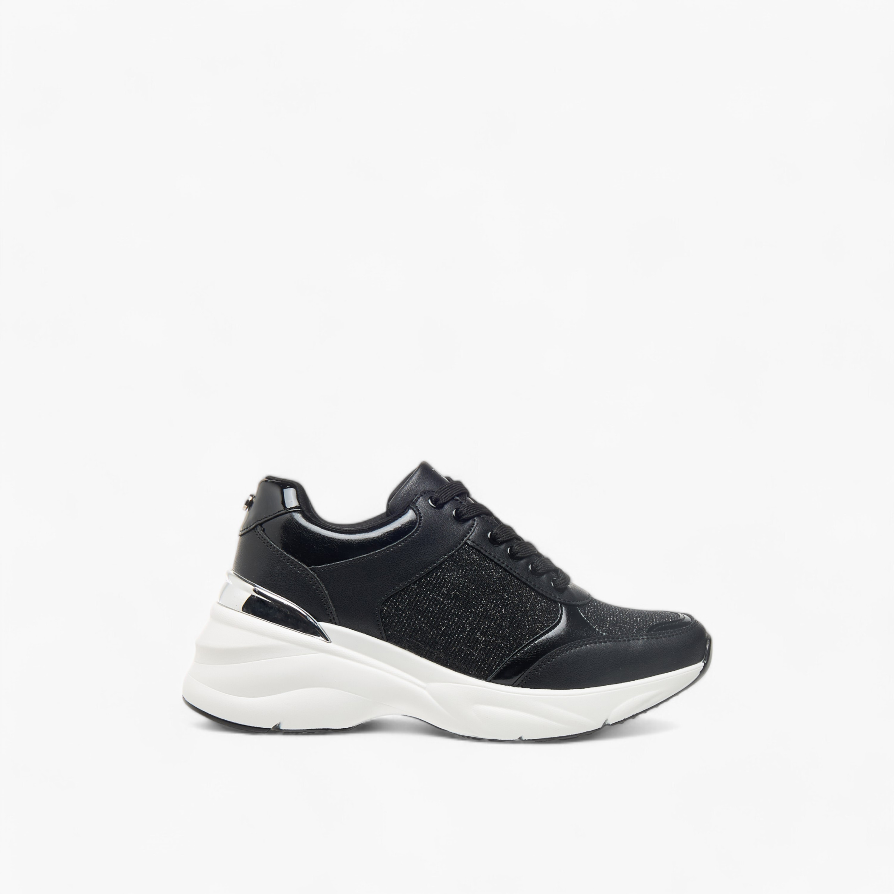 حذاء سنيكرز بزينة جليتر بارزة الملمس ورباط إغلاق من فلورا بيلا-women-shoes-sneakers-image-3