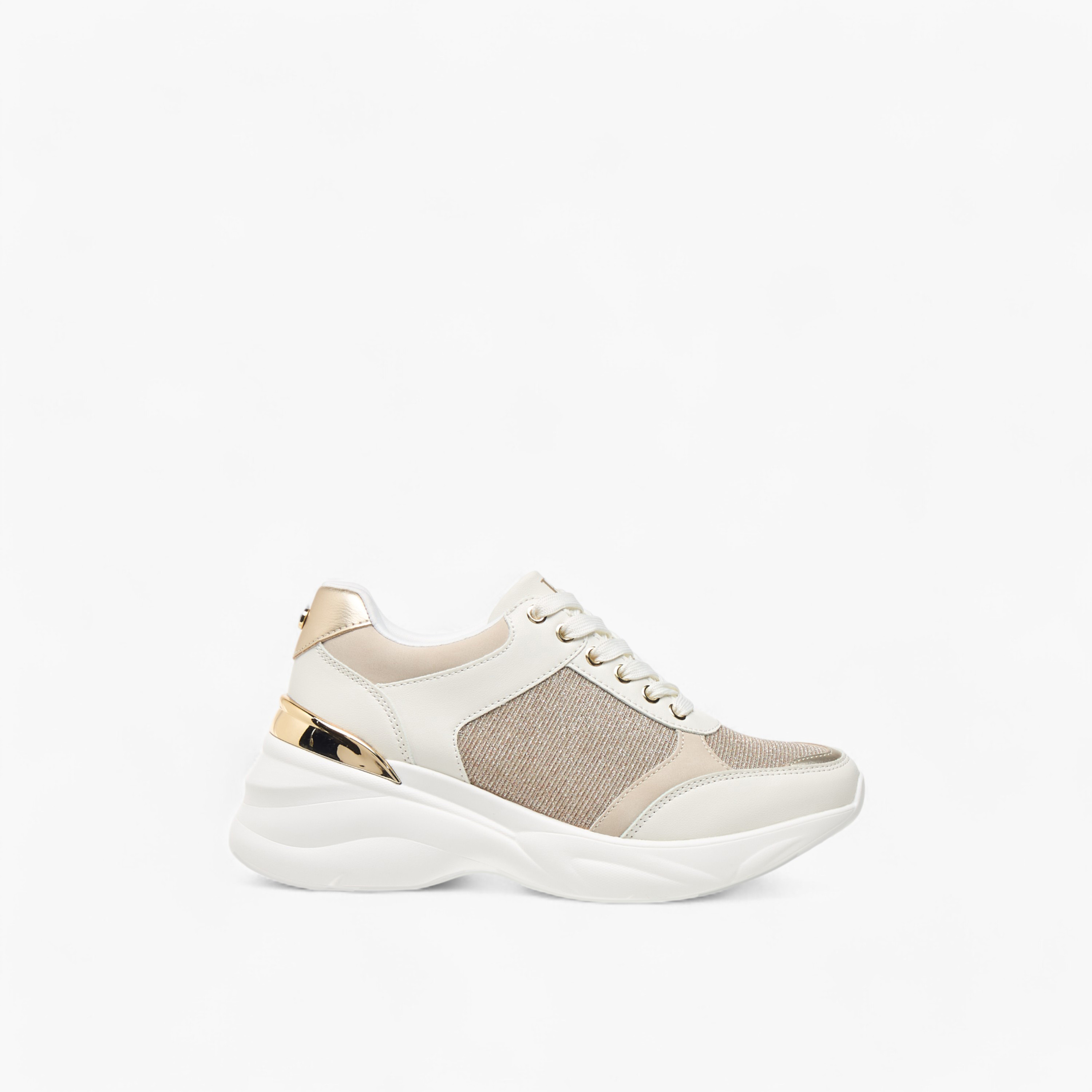 Flora Bella Glitter Textured Sneakers with Lace-Up Closure-women-shoes-sneakers-image-3