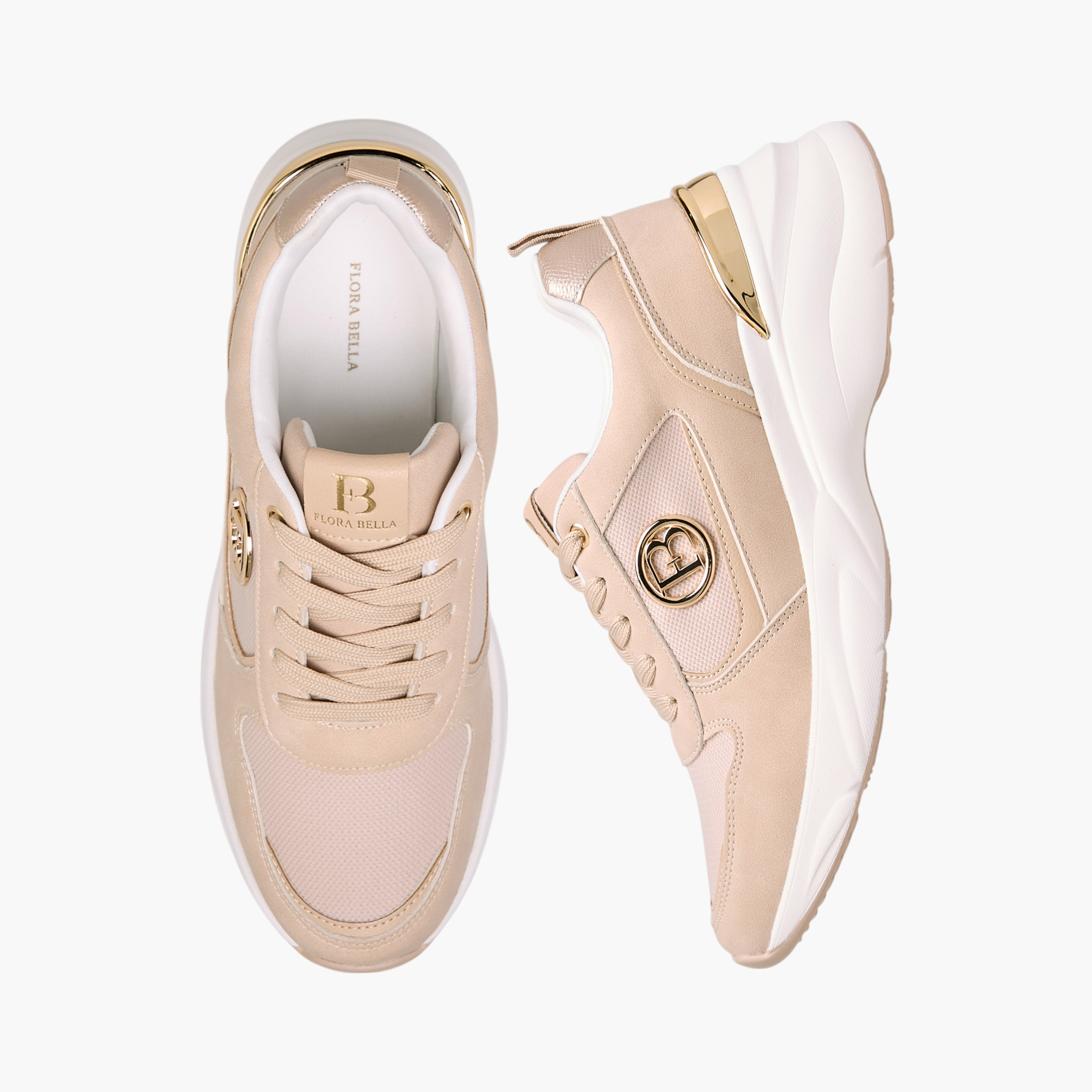 Flora Bella Logo Accent Sneakers with Lace-Up Closure-women-shoes-sneakers-image-1